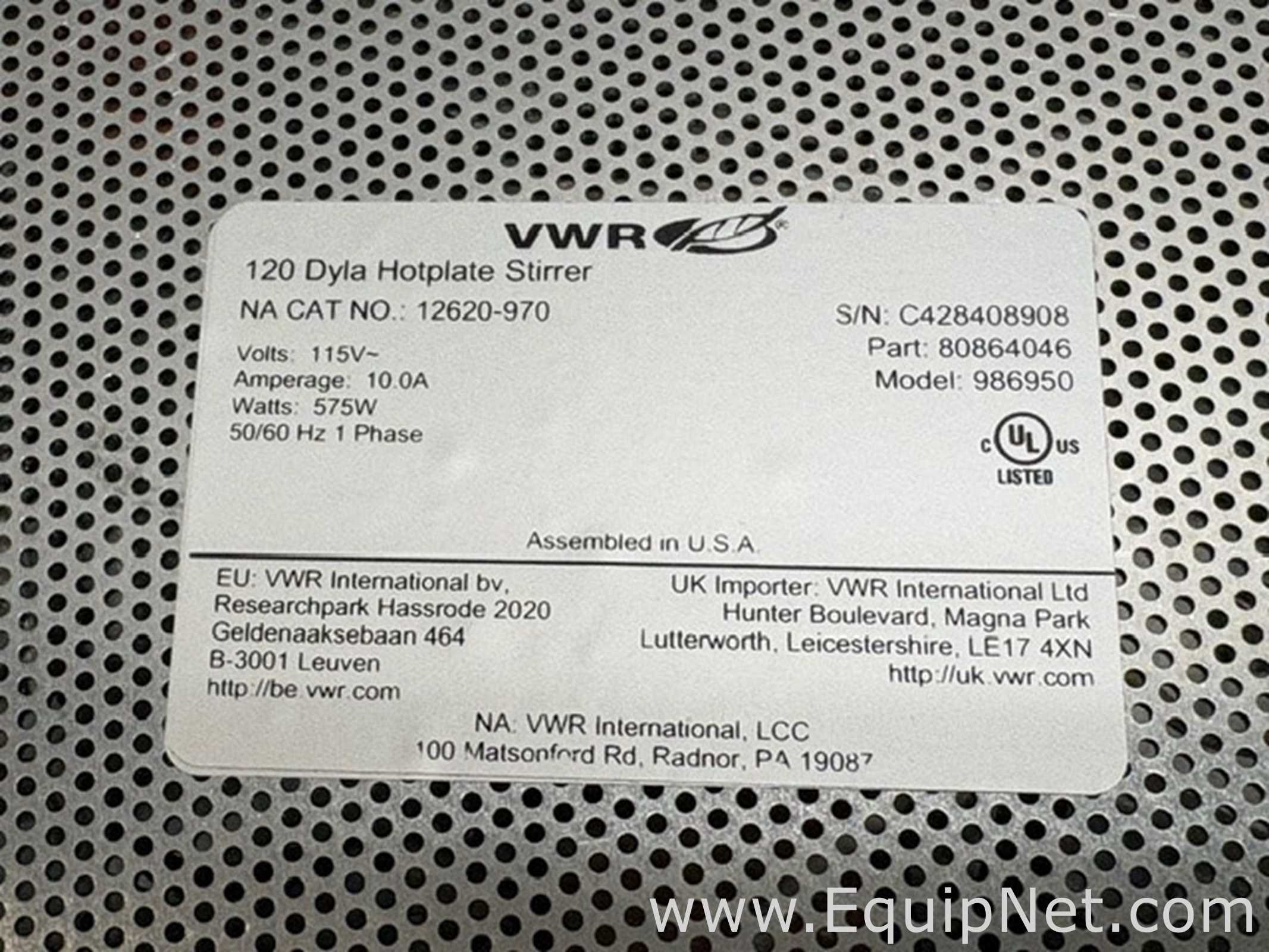 VWR 986950 Stirrer and Hot Plate