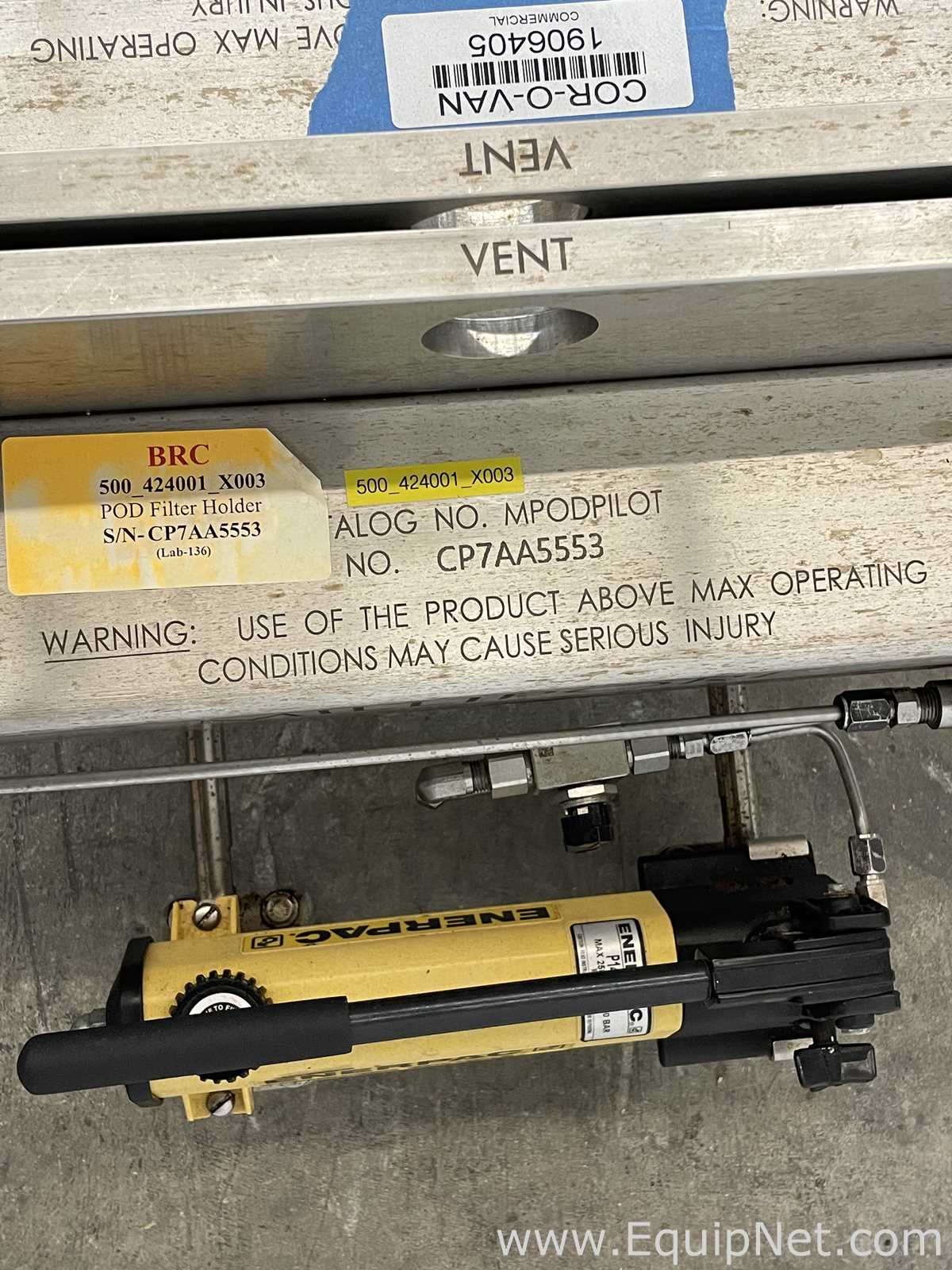 Prensa de Filtro EMD Millipore Corporation Mpodpilot