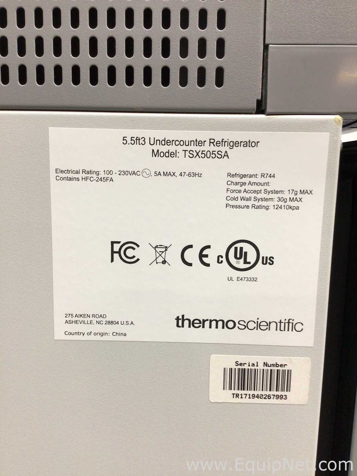 Unidade de Refrigeração Thermo Scientific TSX505SA