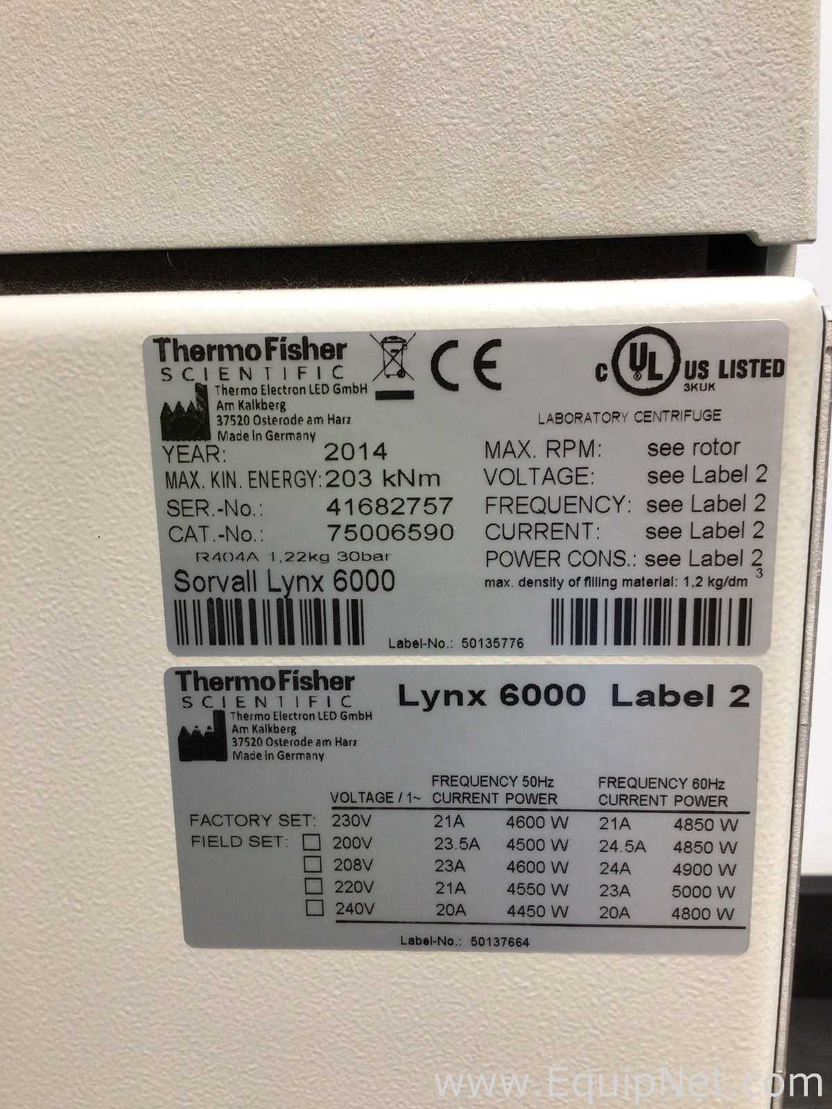 Centrífuga para Laboratórios Thermo Fisher Scientific Sorvall Lynx 6000