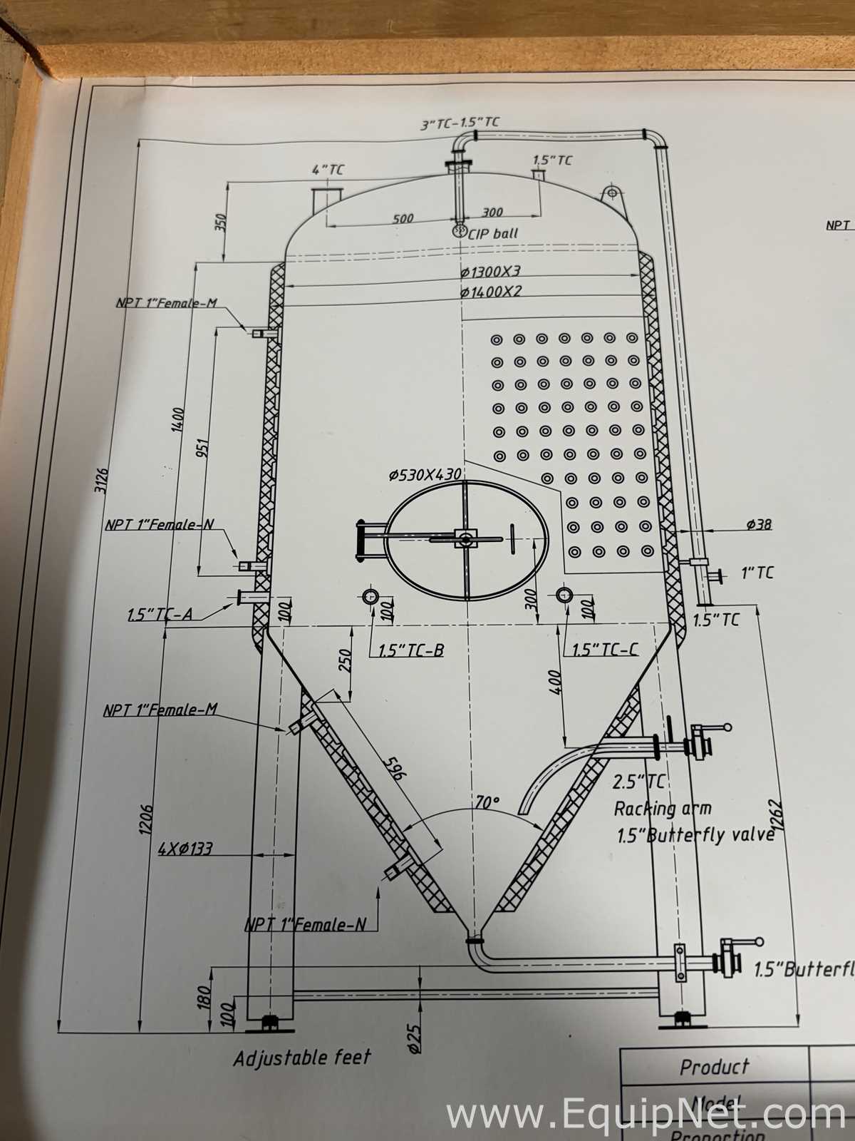 Tanque  Requisitos de Ar 2500 L