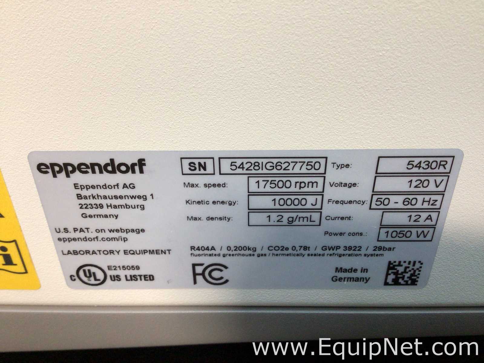 Eppendorf 5430R Refrigerated Laboratory Centrifuge