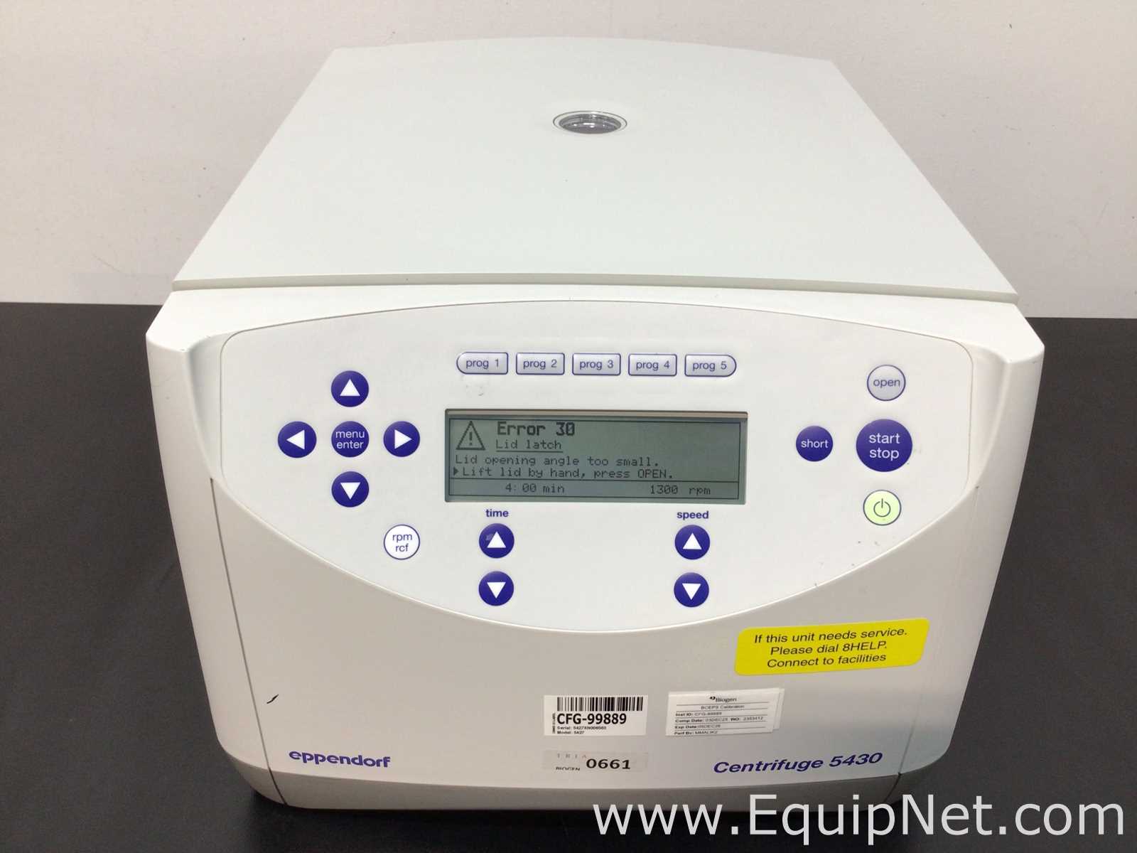 Eppendorf 5430 Laboratory Centrifuge