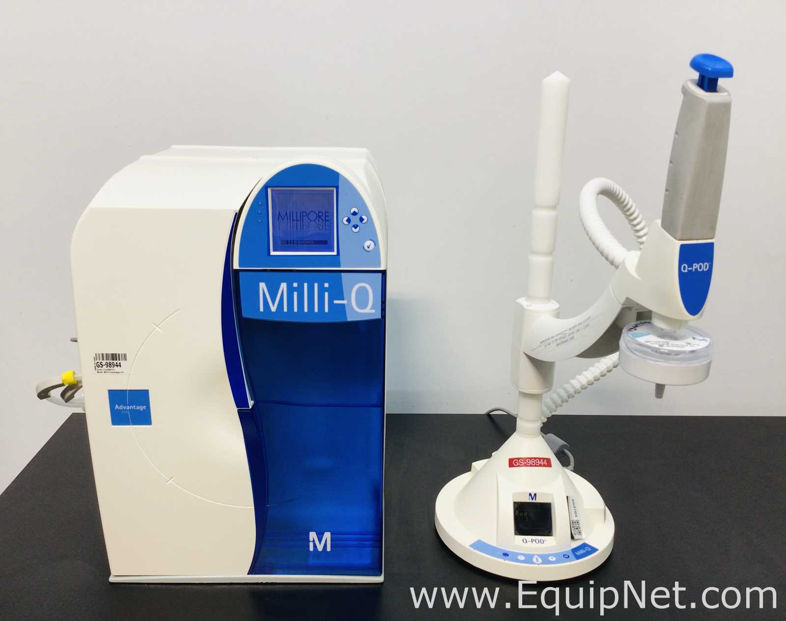 Sistema de Purificação e Destilação de Água Millipore Milli-Q Advantage A10