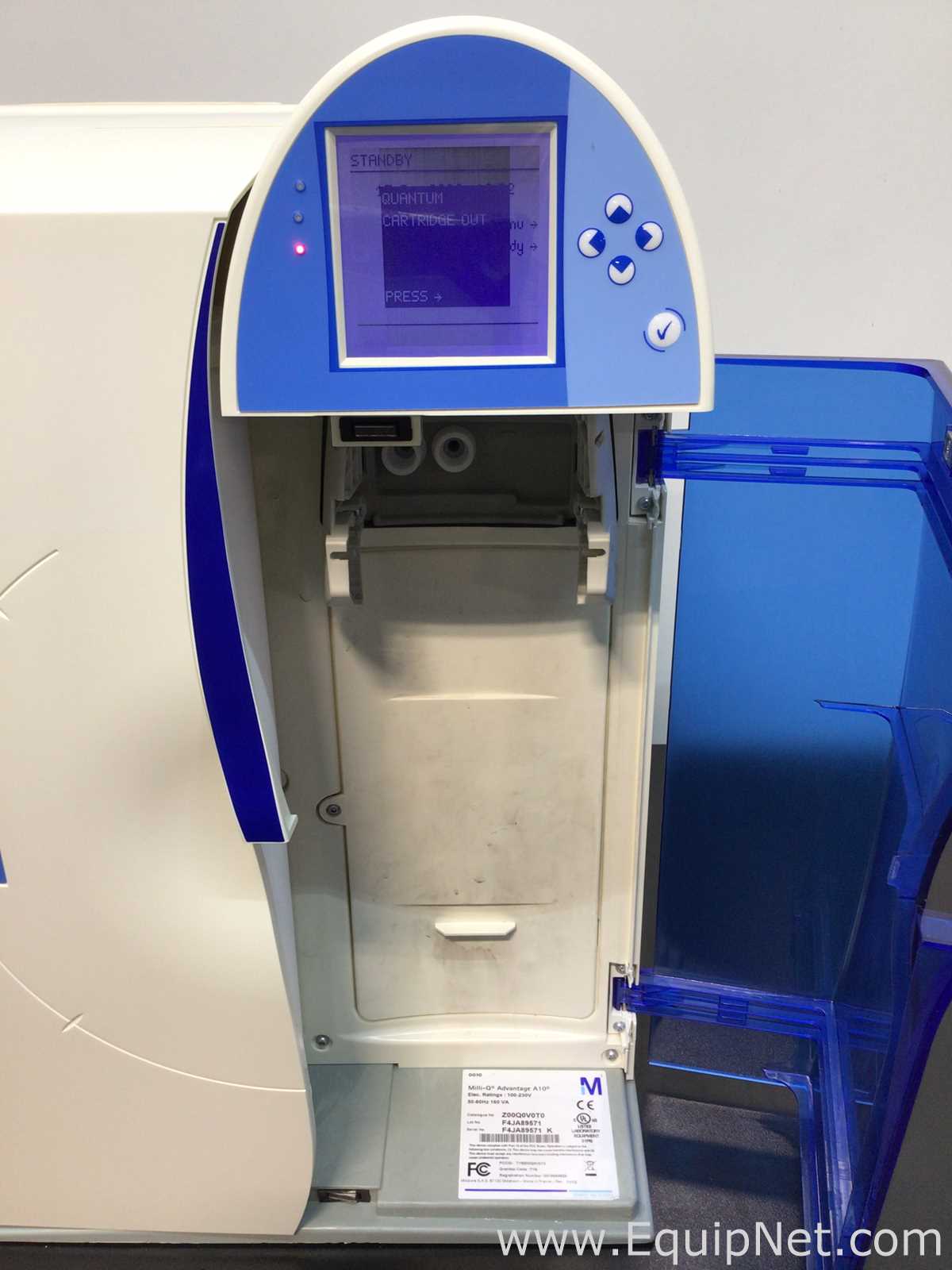 Sistema de Purificação e Destilação de Água Millipore Milli-Q Advantage A10