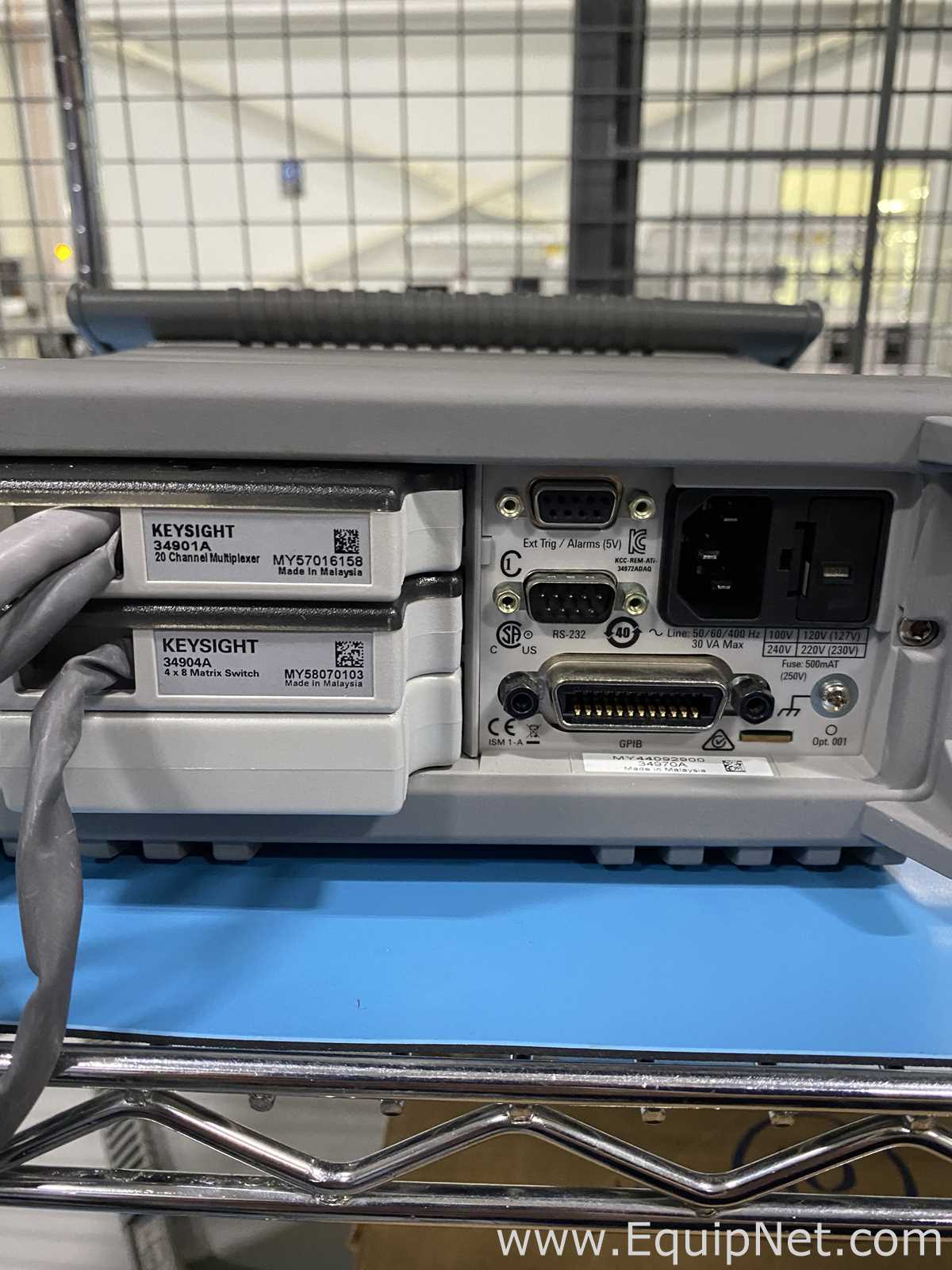 Lot of 2 Keysight Agilent 34970A Data Acquisition / Switch Unit Mainframes