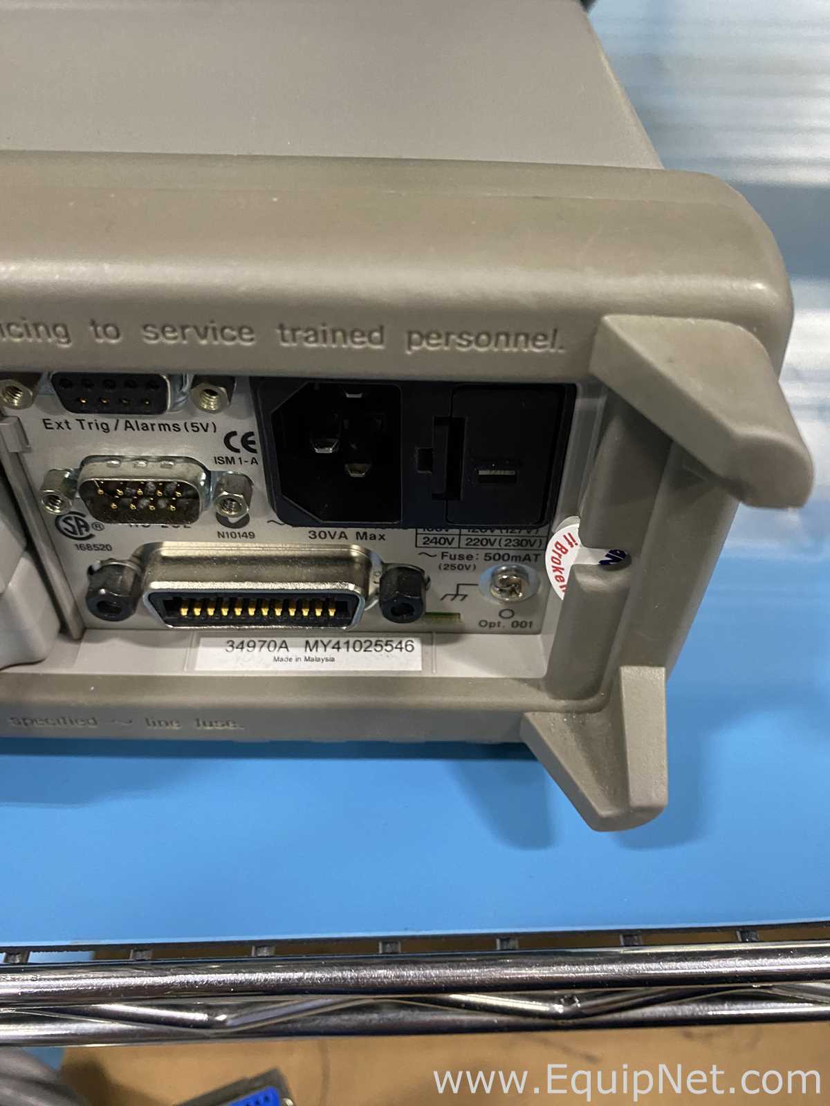 Lot of 2 Keysight Agilent 34970A Data Acquisition / Switch Unit Mainframes