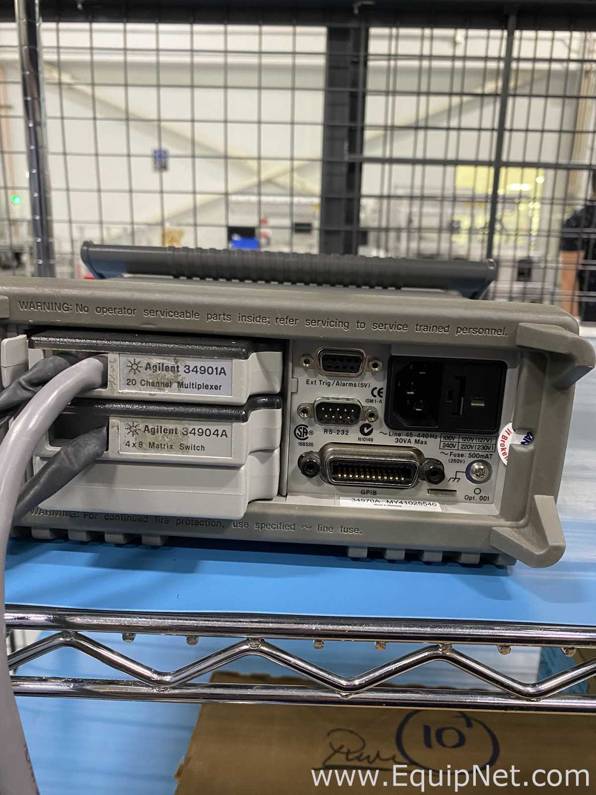 Lot of 2 Keysight Agilent 34970A Data Acquisition / Switch Unit Mainframes