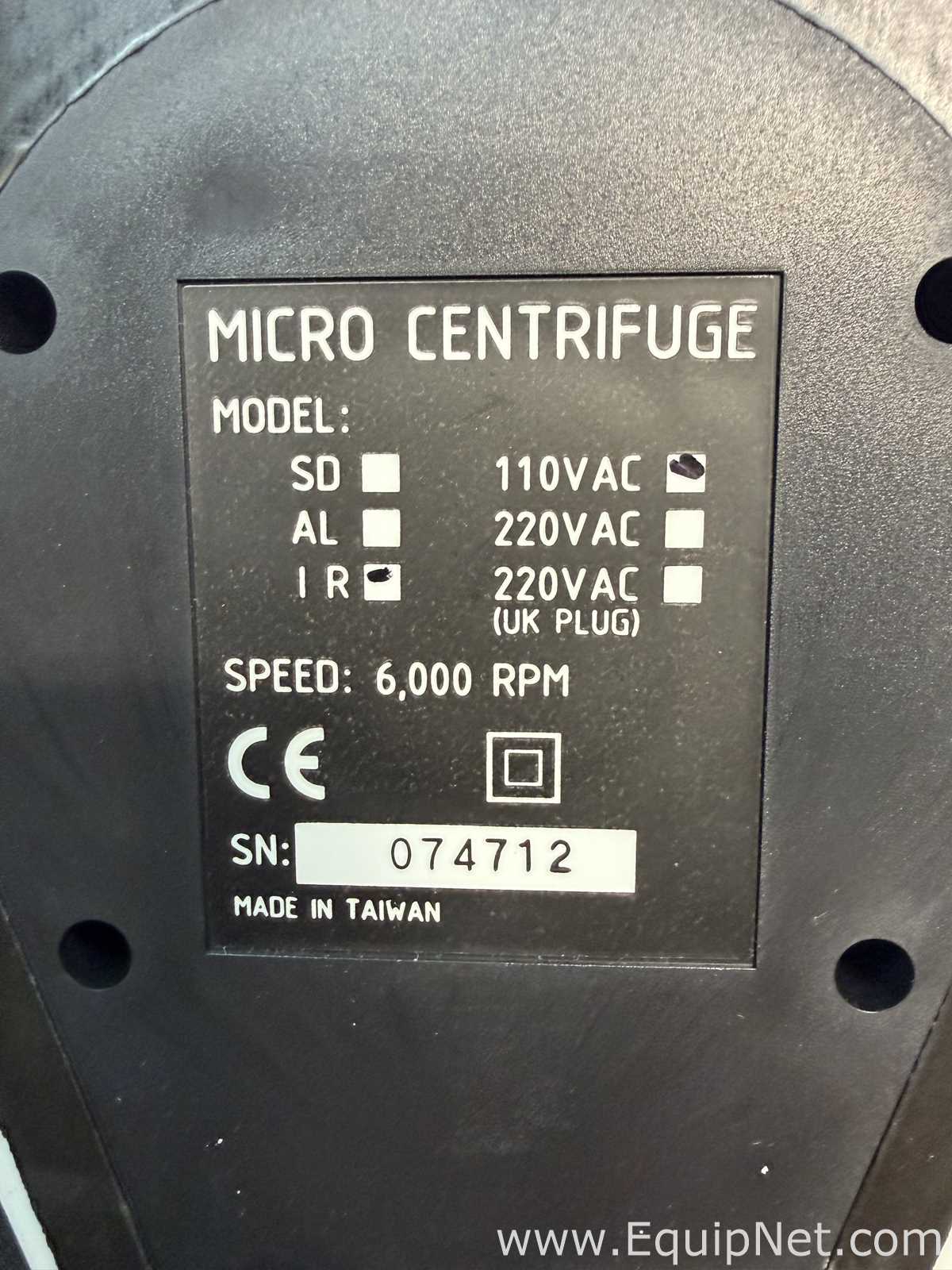Lot of 6 Micro Centrifuges