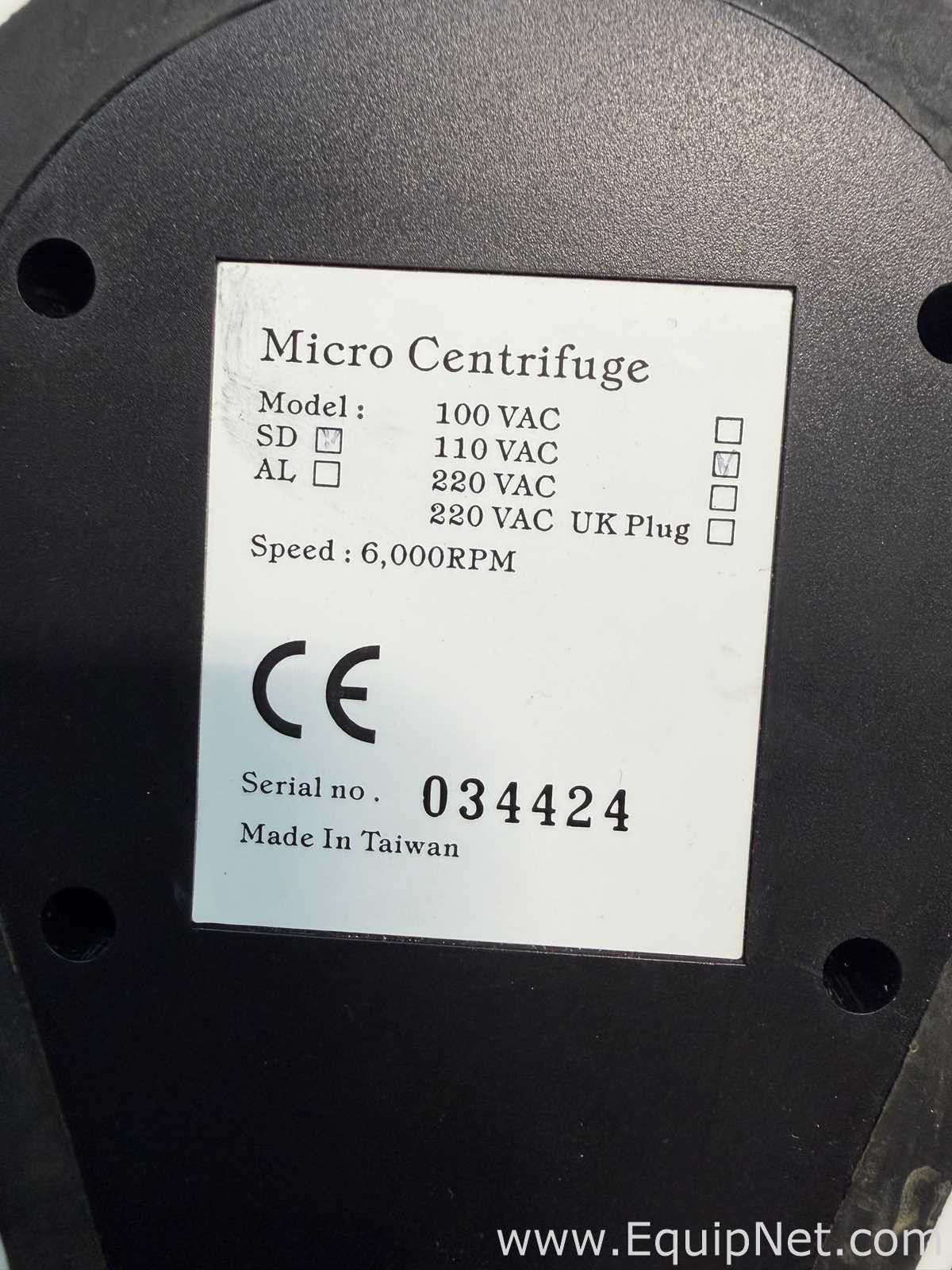 Lot of 6 Micro Centrifuges