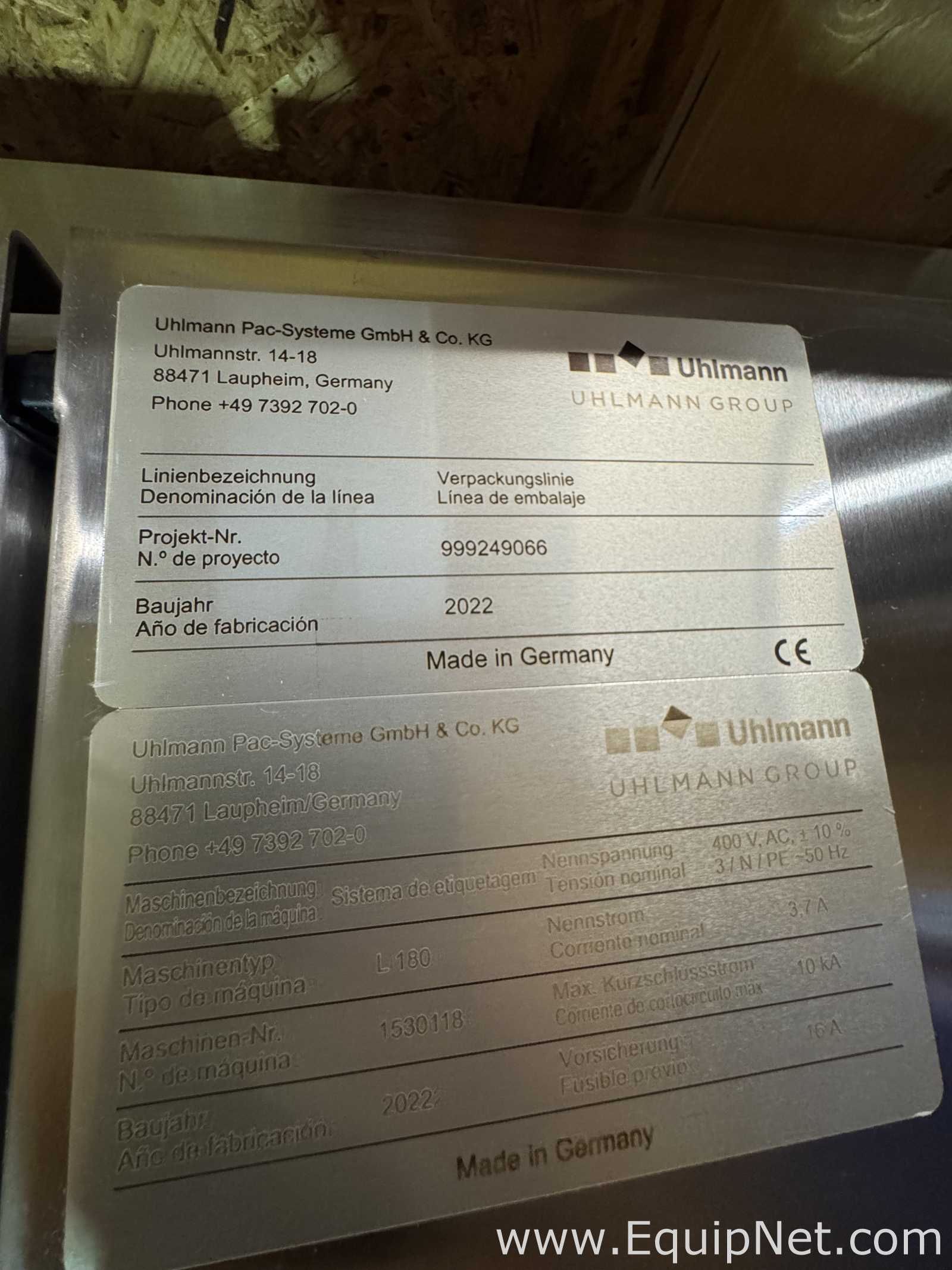 Uhlmann Pac Systeme GmbH and Co. KG L 180 Labeler