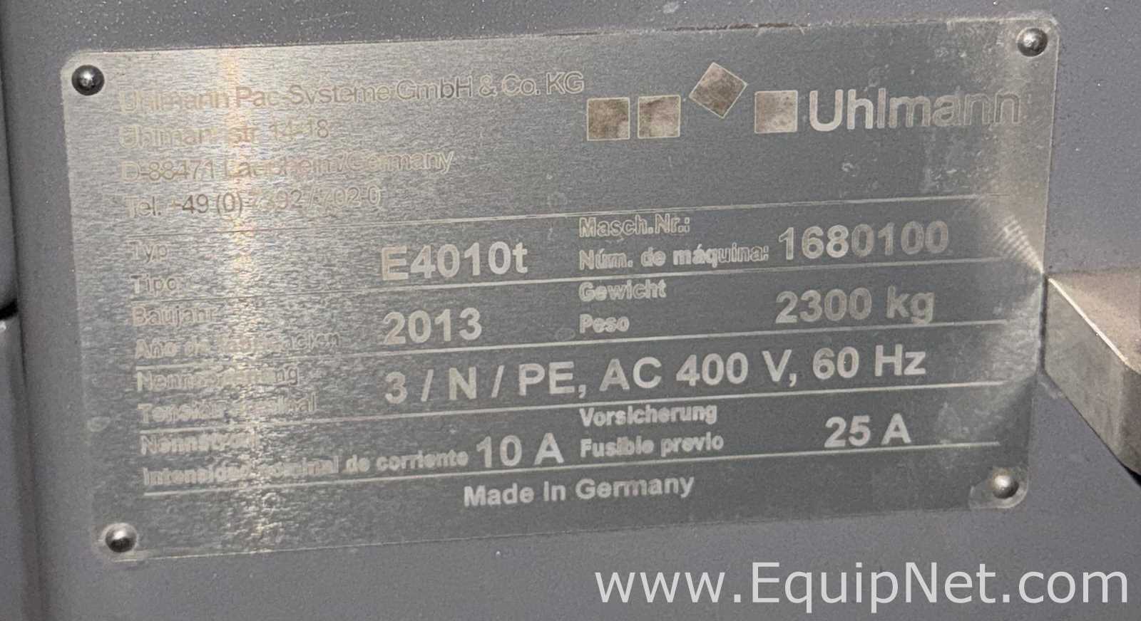 Encaixotadora Uhlmann Packaging Systems E4010t