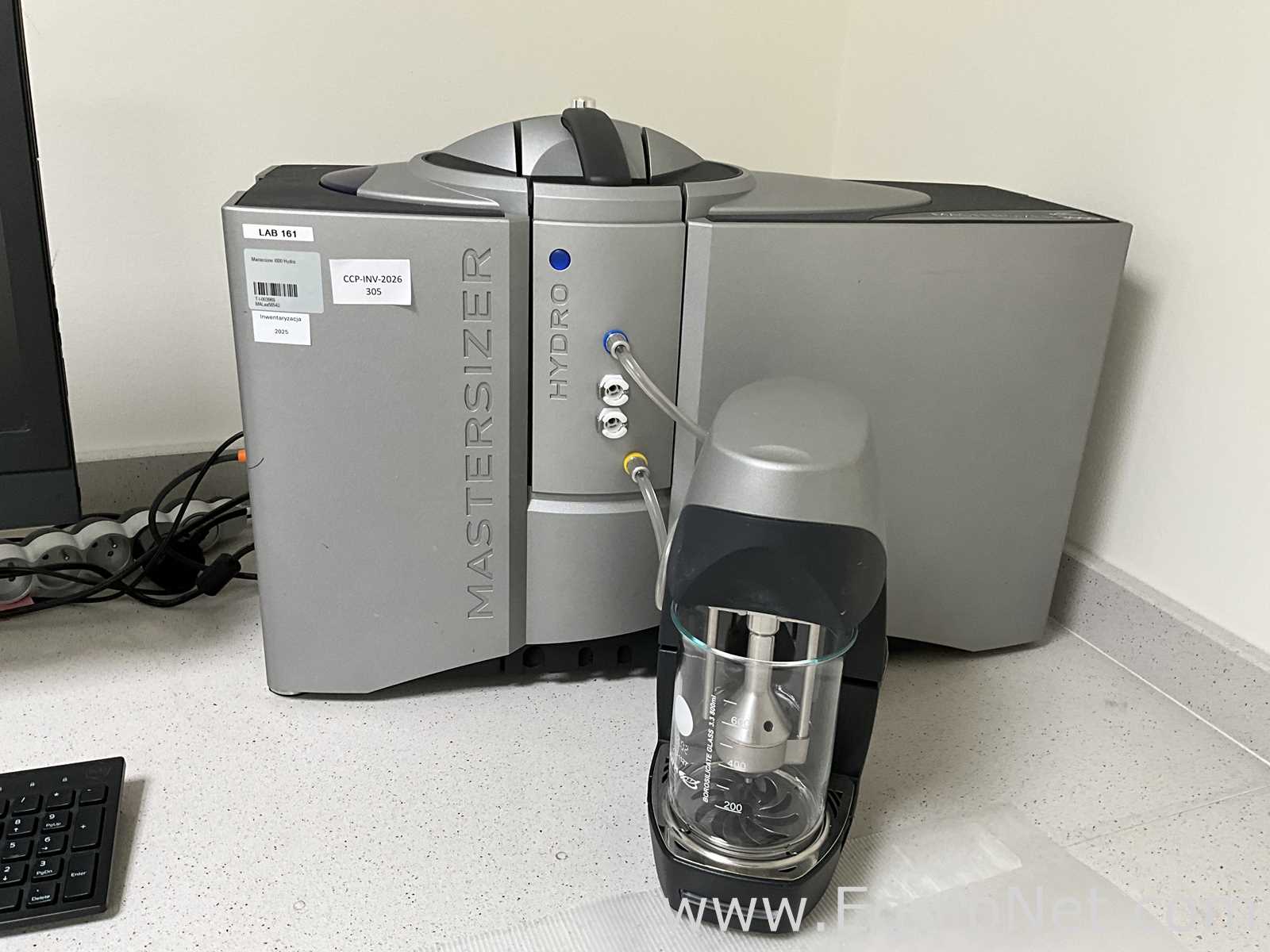 Malvern Instruments Mastersizer 3000 Particle Sizer With Hdro EV Module and Computer