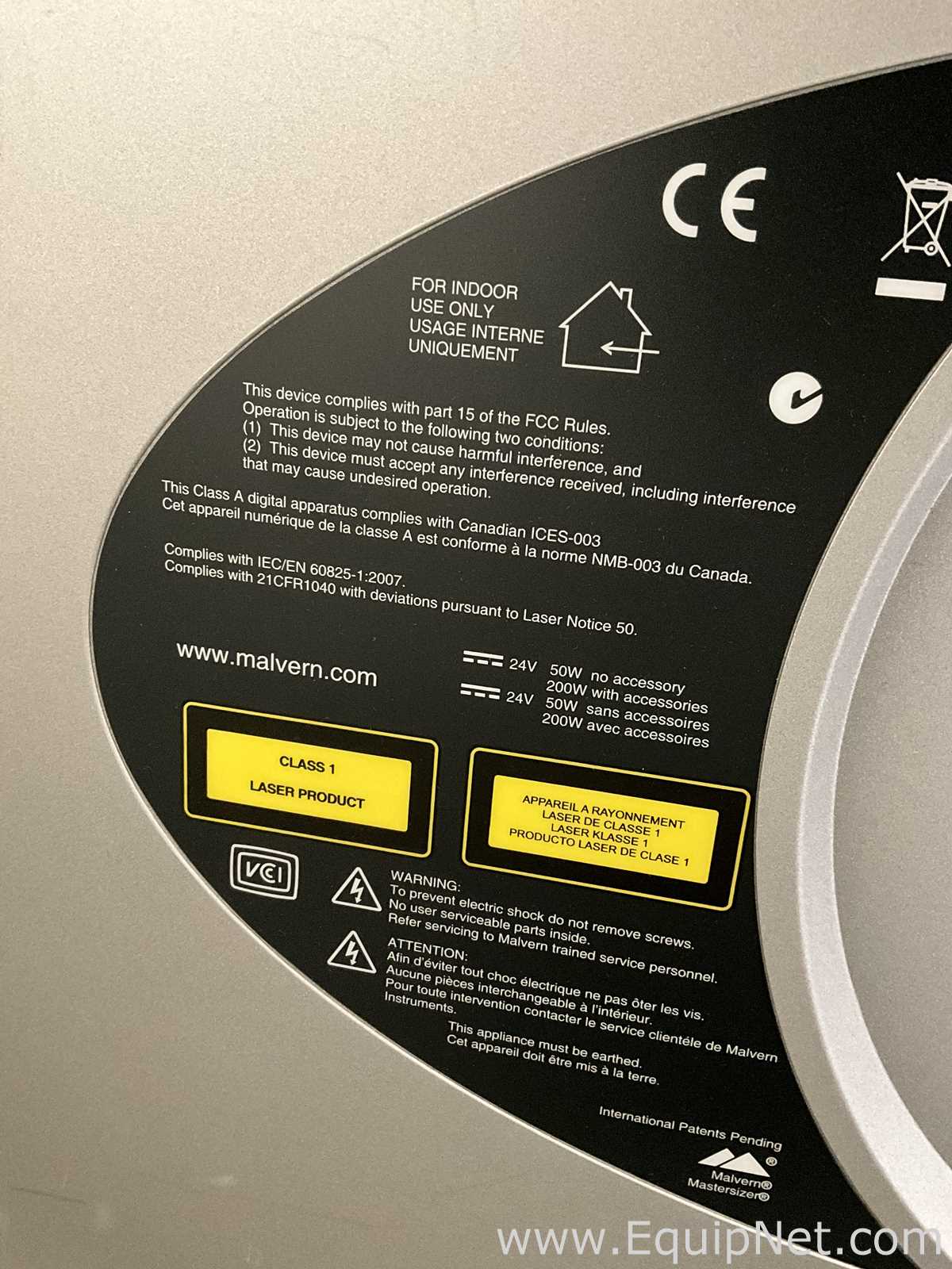 Malvern Instruments Mastersizer 3000 Particle Sizer With Hdro EV Module and Computer