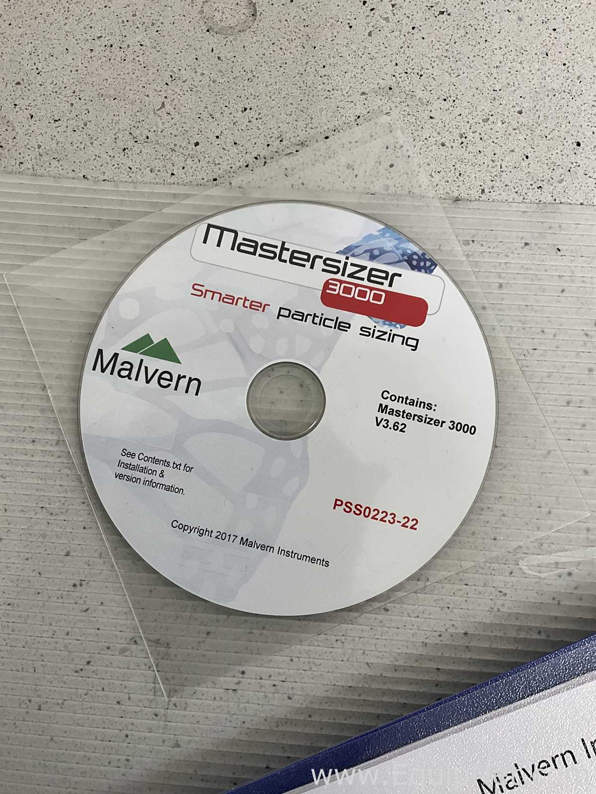 Malvern Instruments Mastersizer 3000 Particle Sizer With Hdro EV Module and Computer