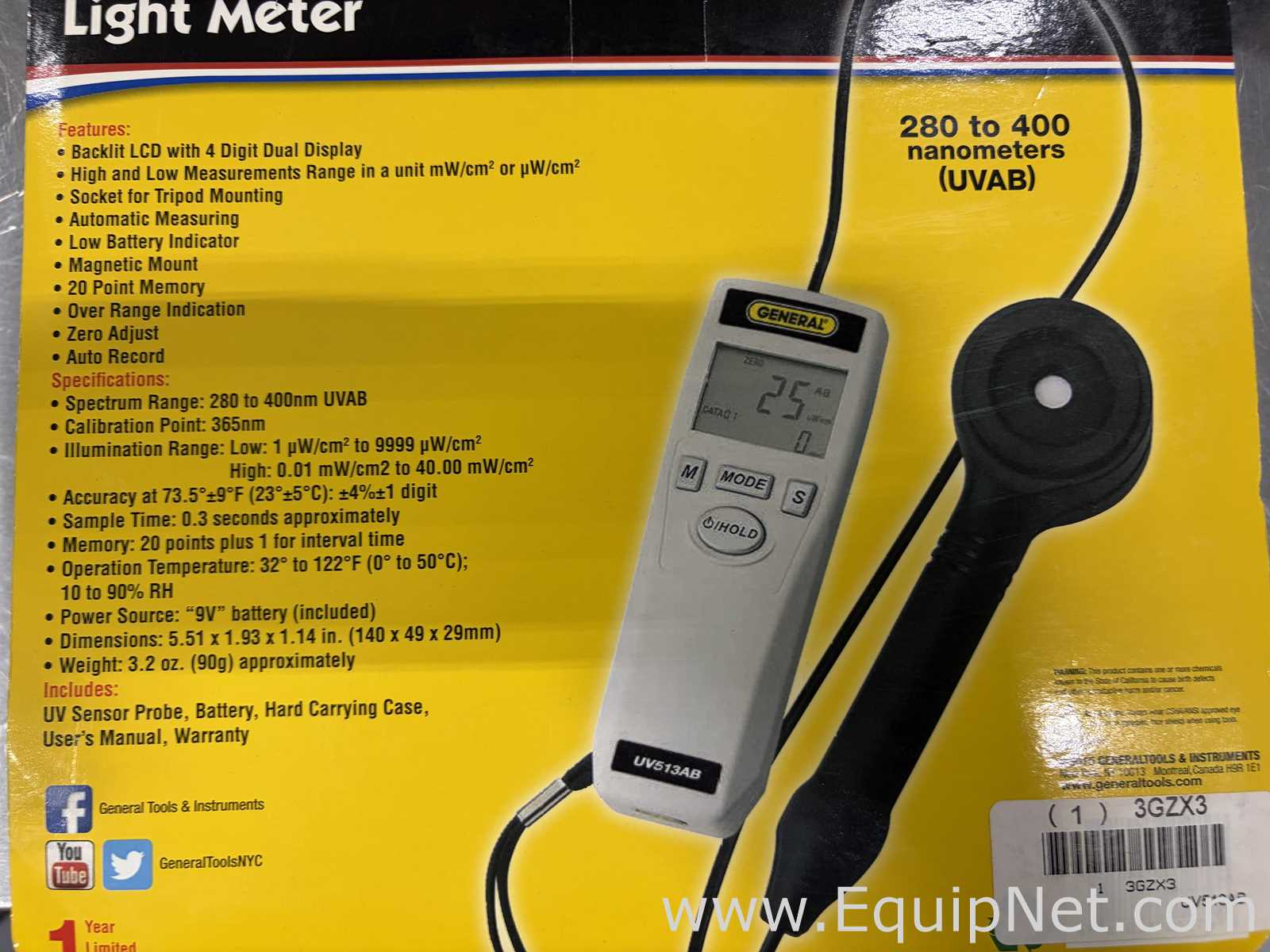 Multímetro General Tools and Instruments UV513AB