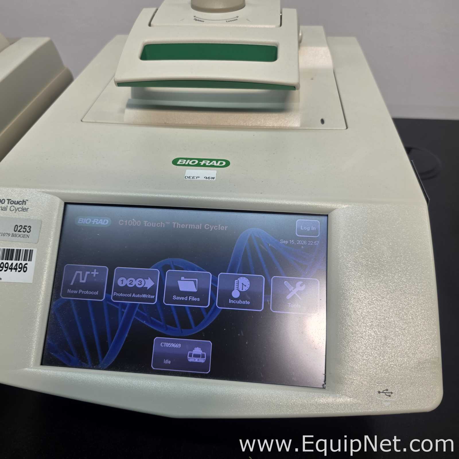 Lot of 2 Bio-Rad C1000 Touch Thermal Cyclers with 96-Well Modules