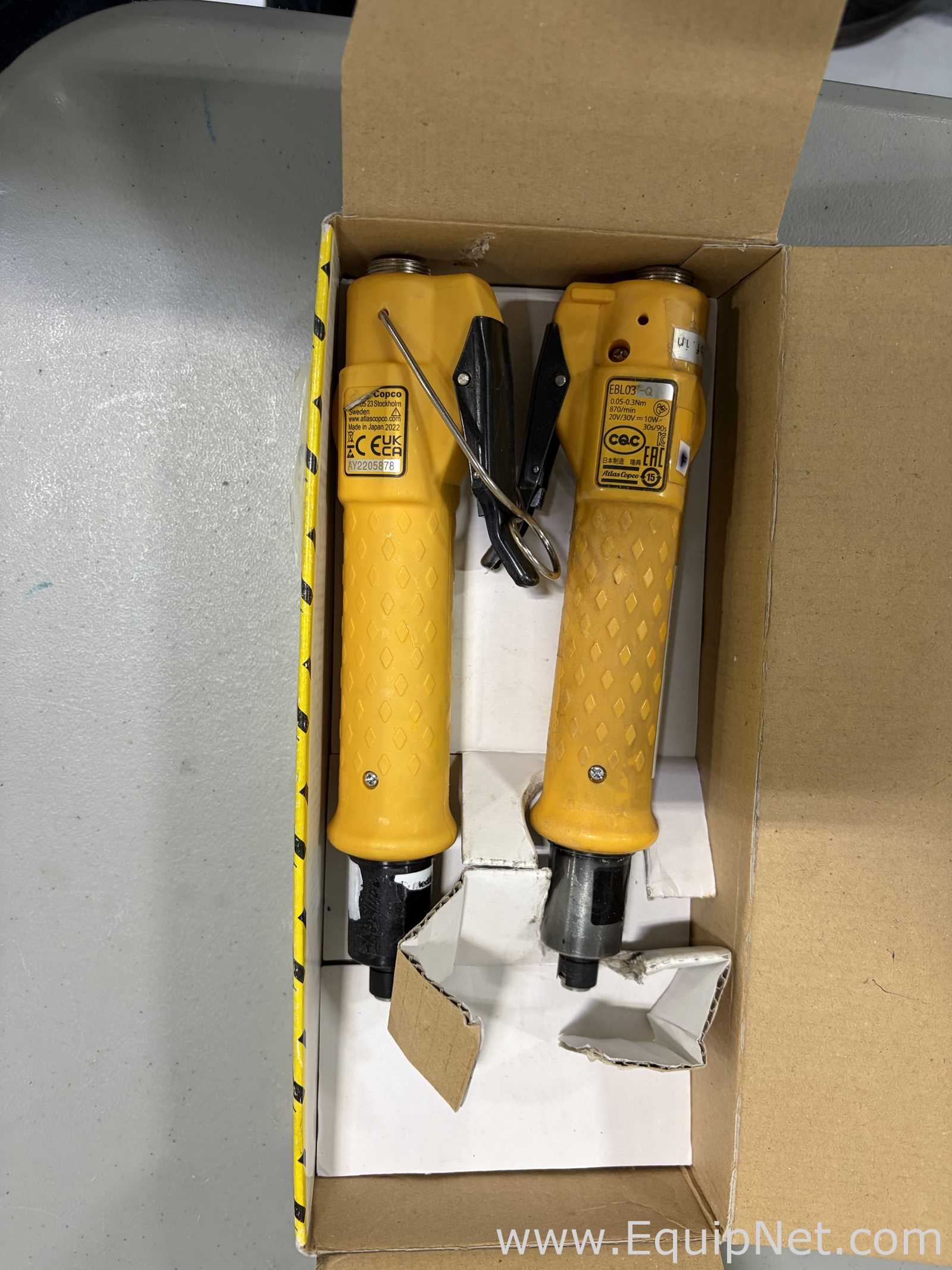 Linhas de lote de  2 Ferramenta de Mão/Ferramenta Elétrica Atlas Copco EBL03-Q