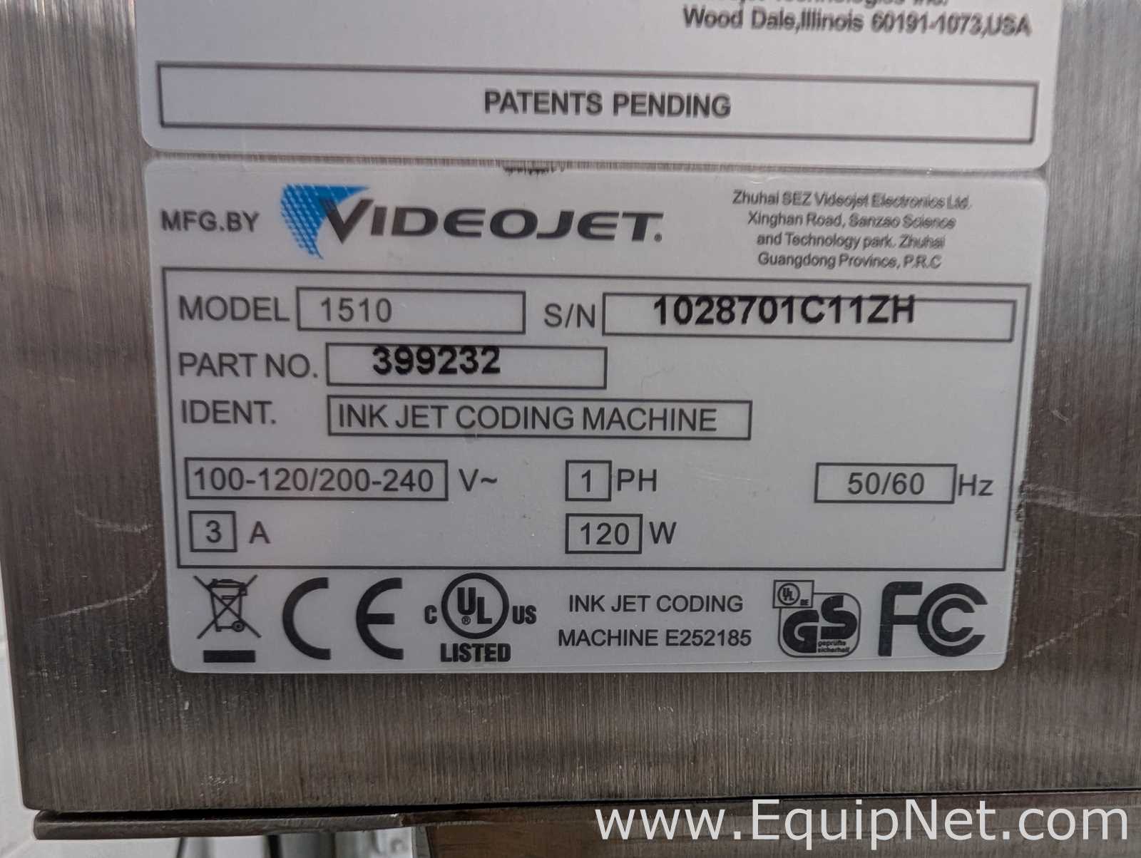 VideoJet 1510 Printing or Code Marker