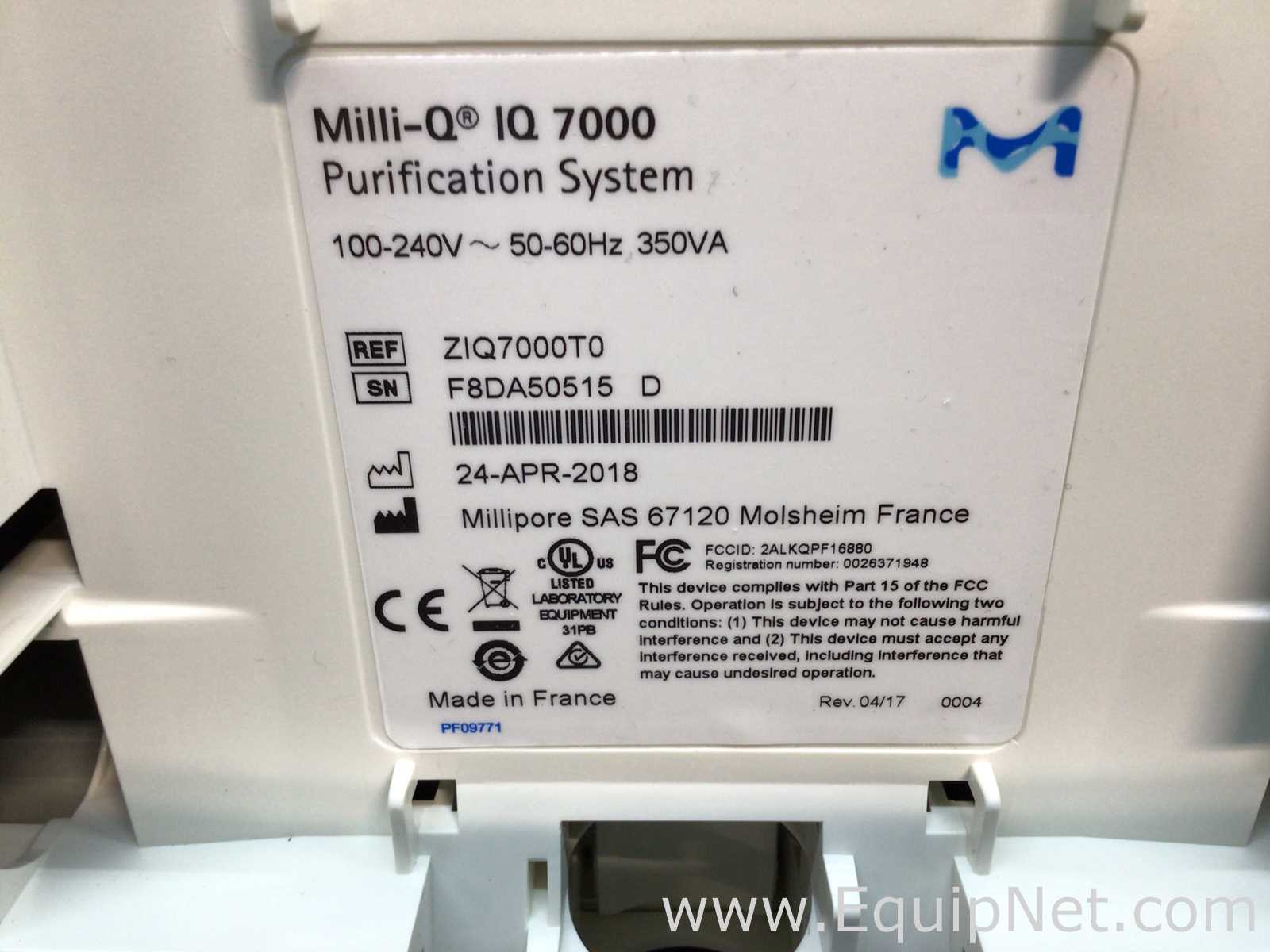 Millipore Milli-Q IQ 7000 Laboratory Water Purification