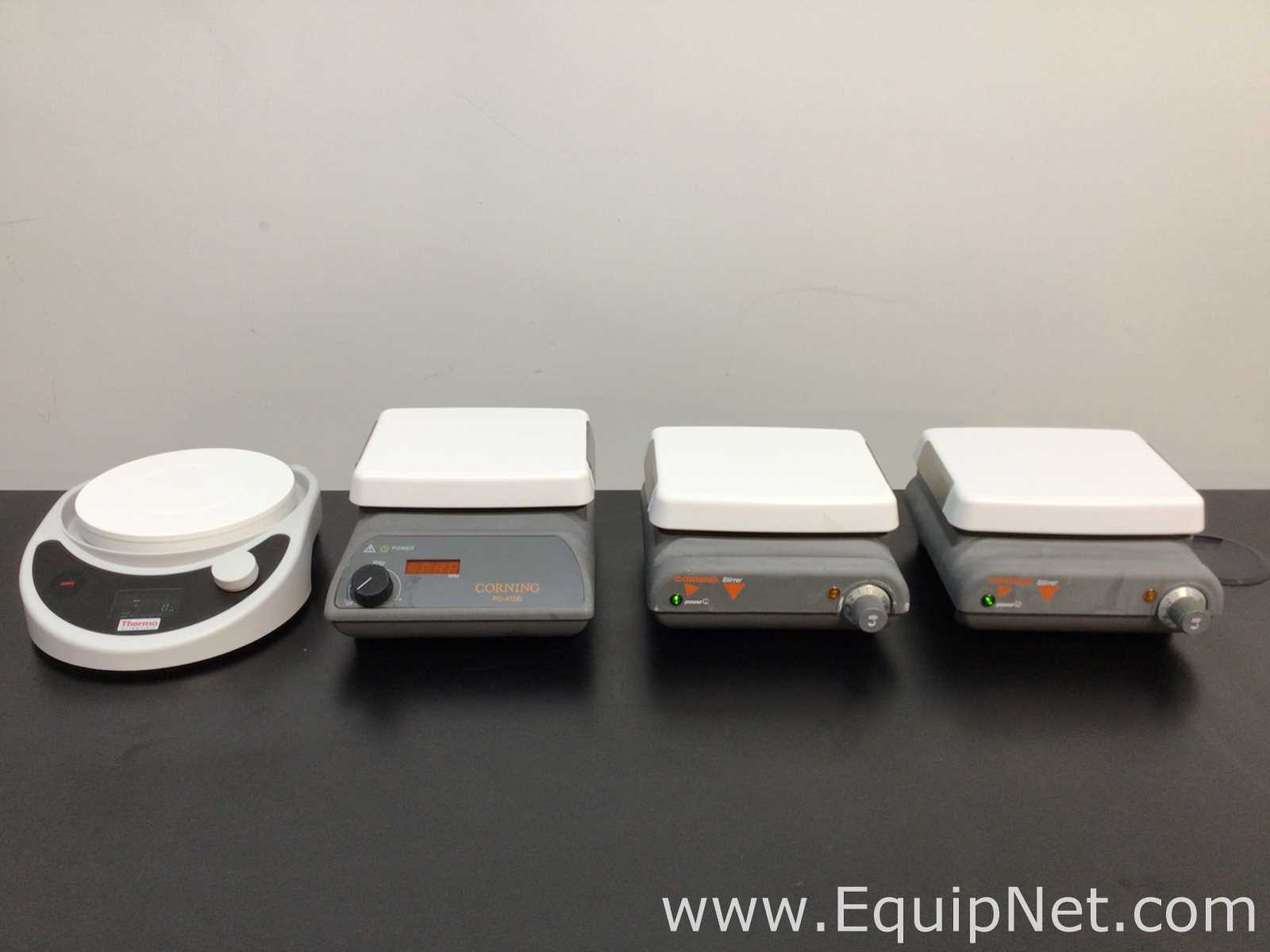 Lot Of 4 Stirrer And Hot Plate