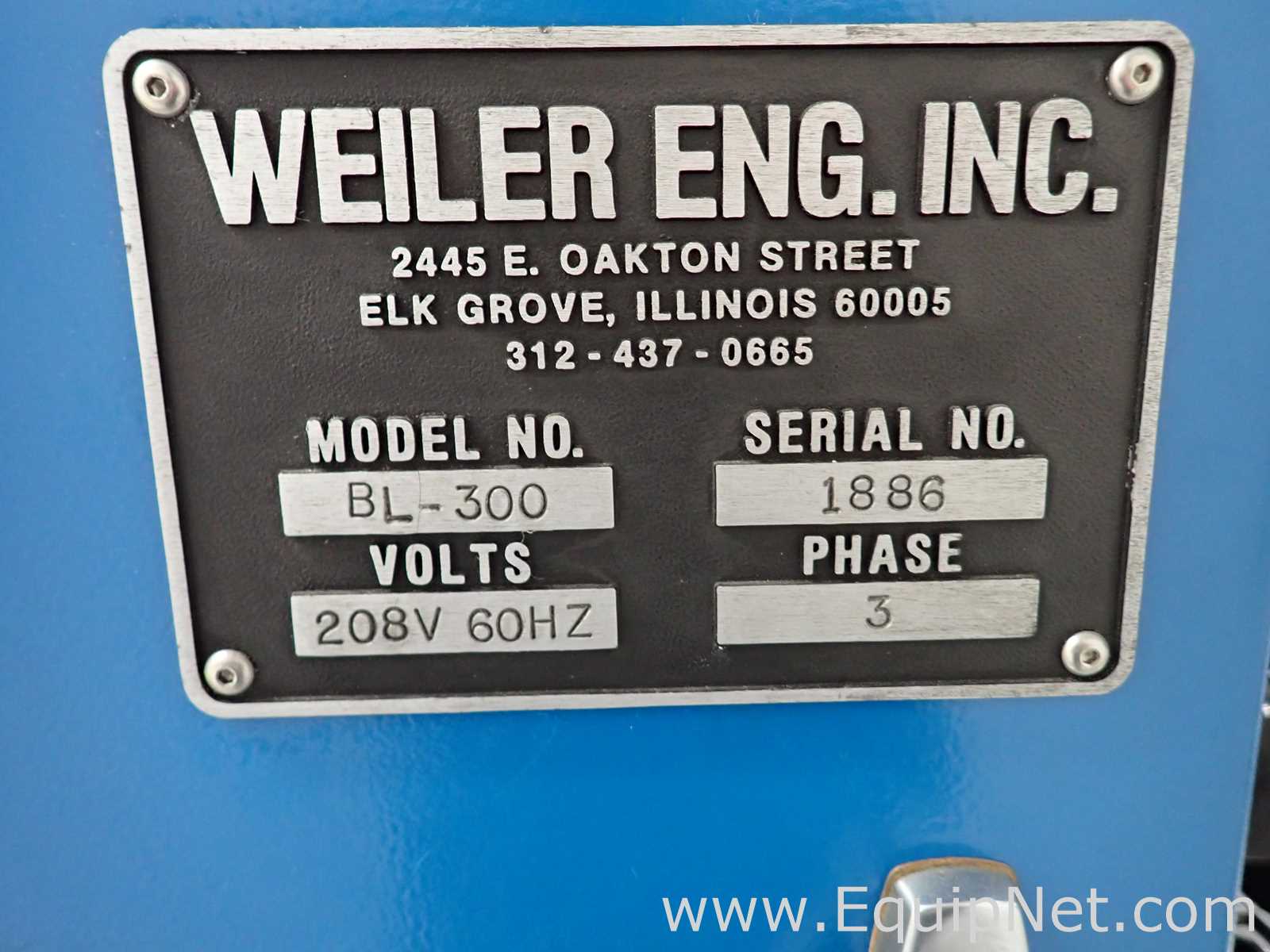 Weiler Engineering BL-300 Labeler