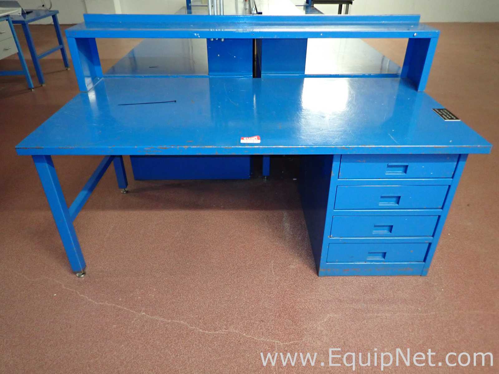 Lot of 8 Lab Benches with Attached Drawers
