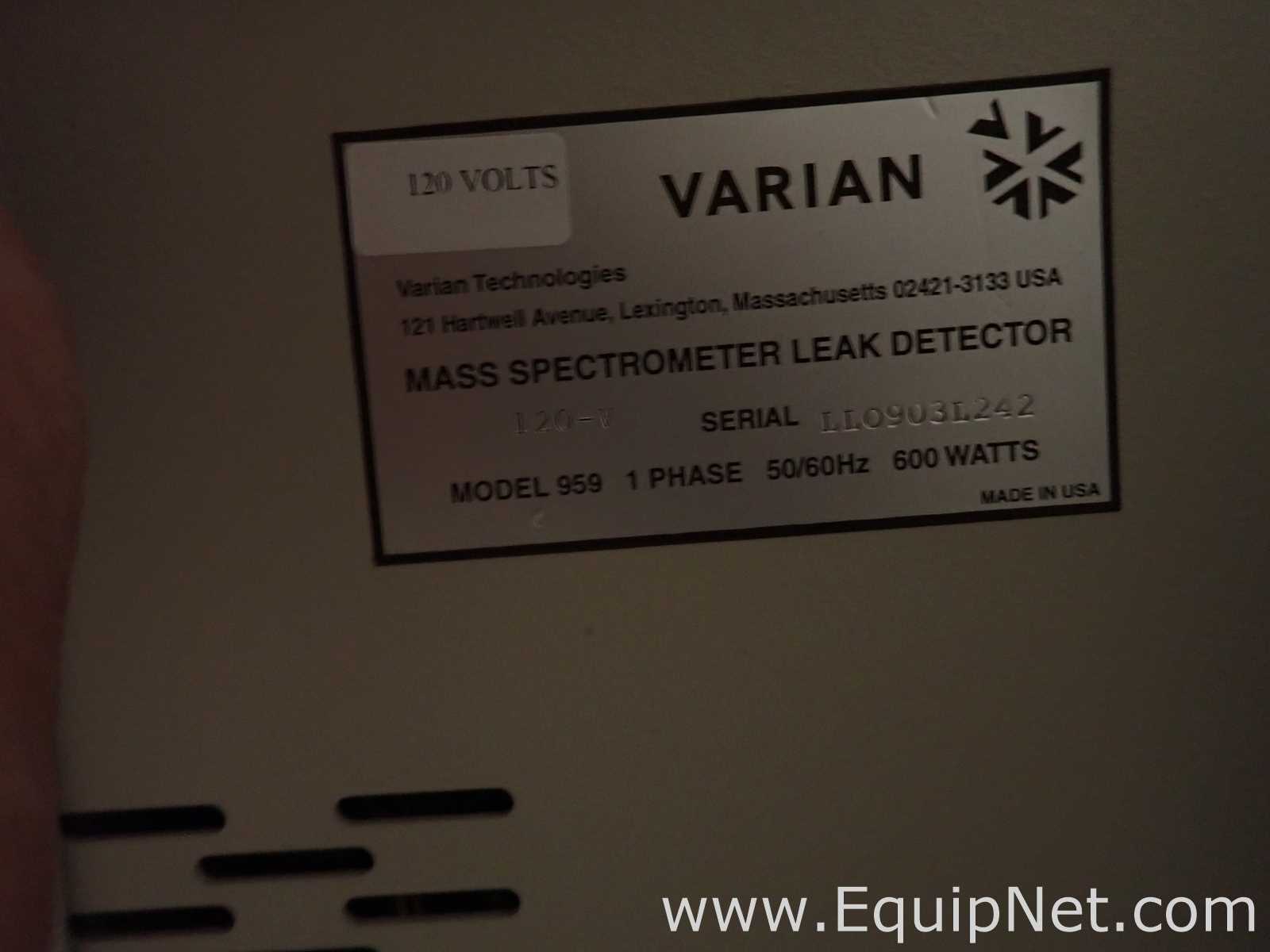 Varian 959 Porta-Test Turbo Leak Detector