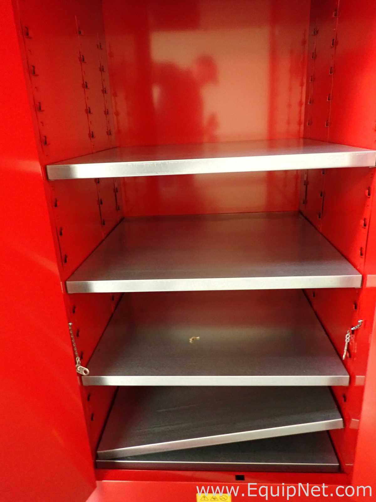 Gabinete de Almacenamiento de Inflamables JustRite Requisitos de aire 96 GALS.  96 Galones
