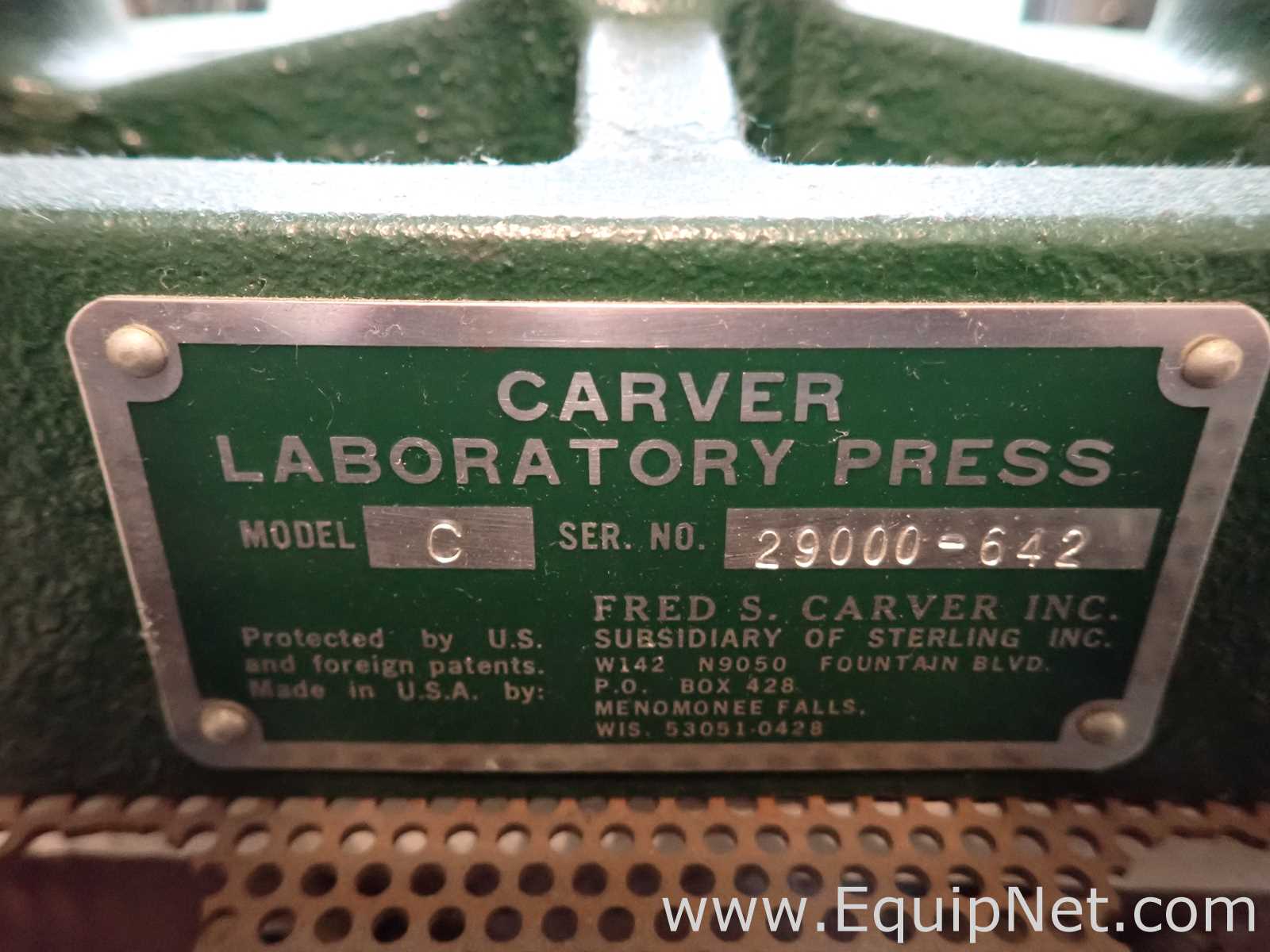 Carver C Benchtop Manual Hydraulic Press