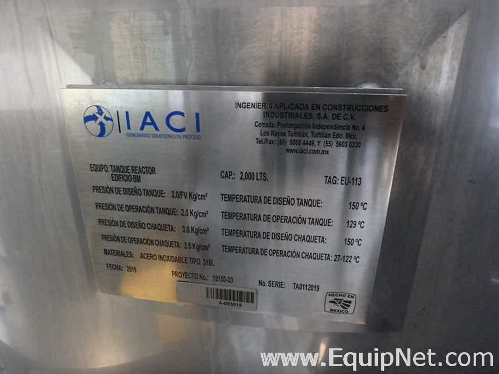 Tanque aço inox IACI 
