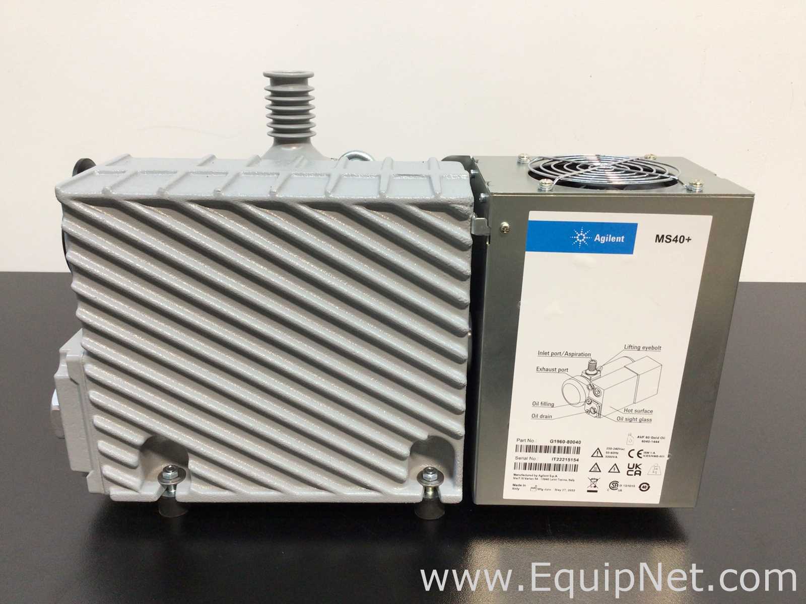 Agilent MS40 Plus Rotary Vane Vacuum Pump