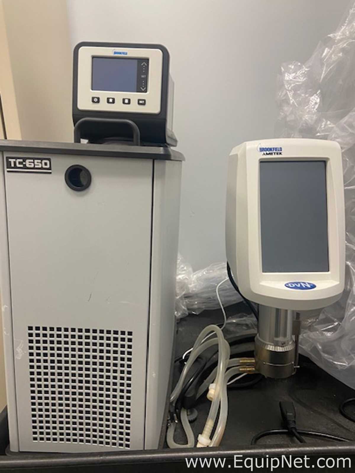 AMETEK Brookfield TC-650 DVNext Cone Plate Rheometer and TC-650 Refrigerated Water Bath
