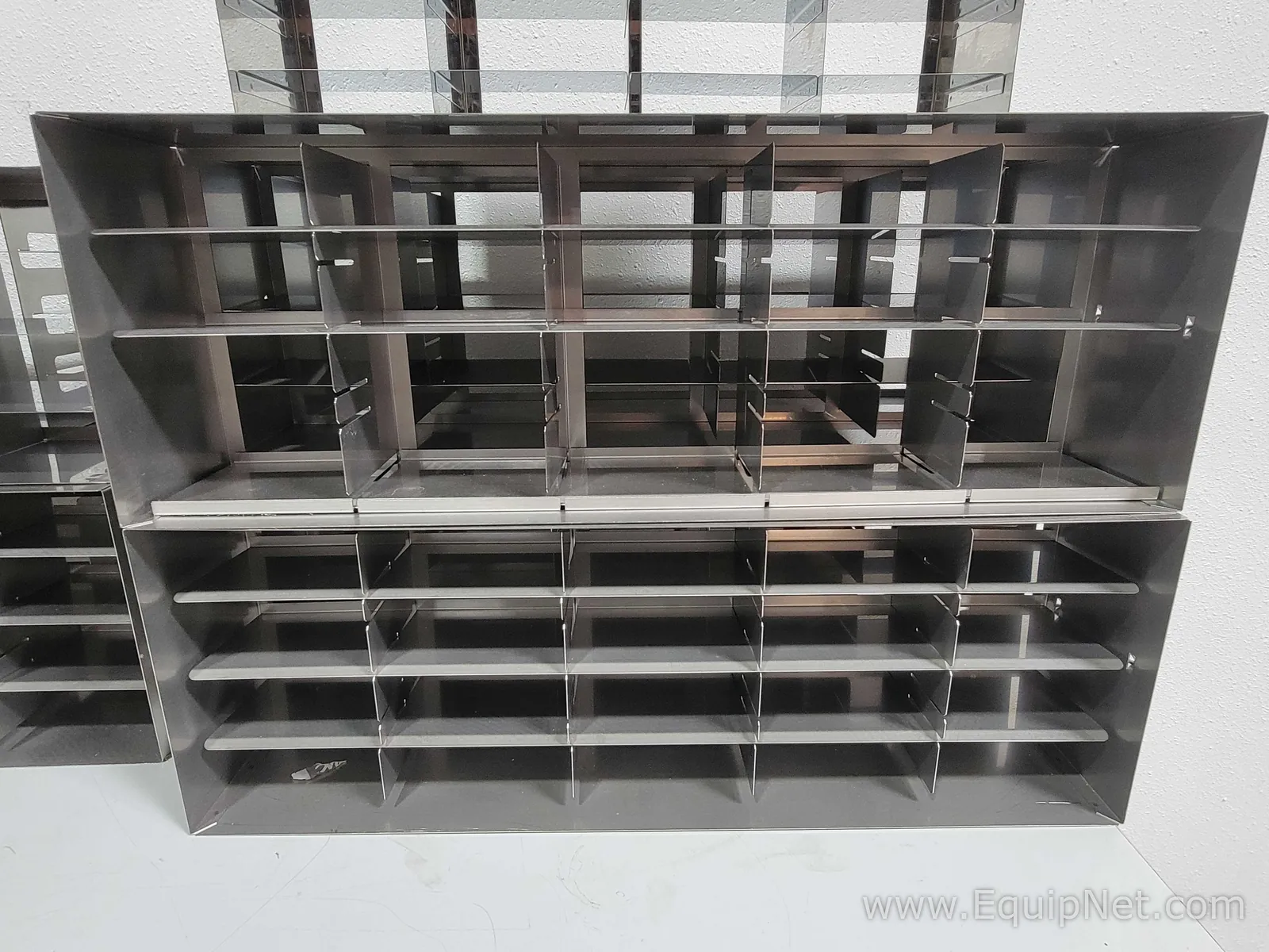 Large Lot of Various Freezer Racks Miscellaneous Lab Equipment