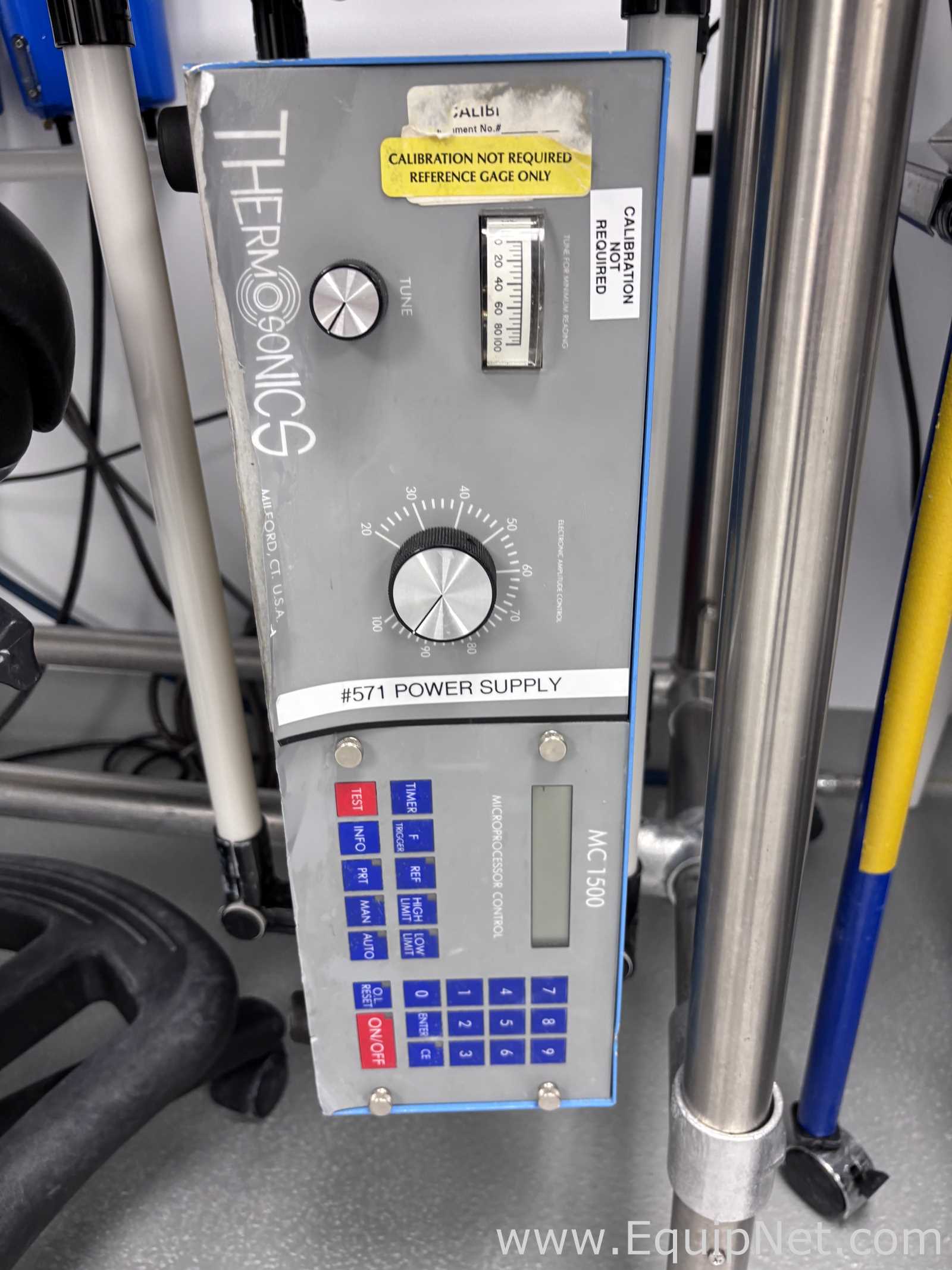 Lot of Two Thermosonics Commander Series MC1500 Sonic Ribbon Cutter and Ultrasonic Welder