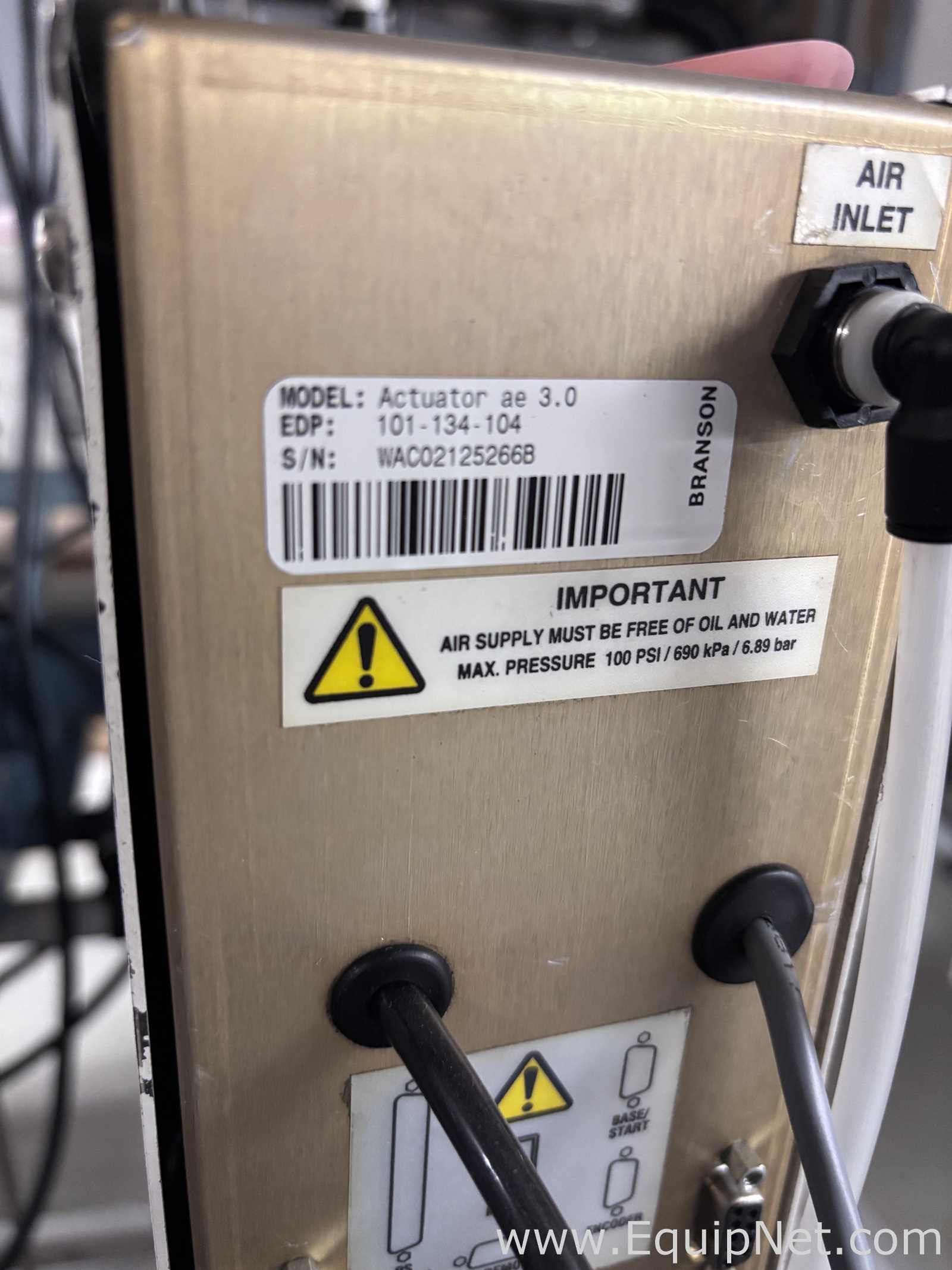 Branson 2000ae Ultrasonic Welder with Branson 2000T Ultrasonic Power Supply
