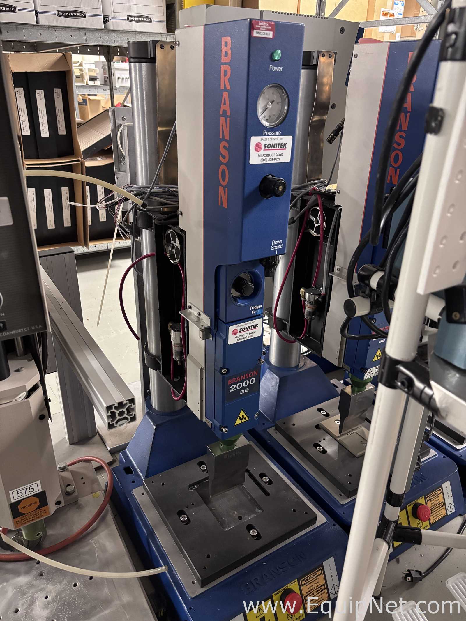 Branson 2000ae Ultrasonic Welder with Branson 2000T Ultrasonic Power Supply