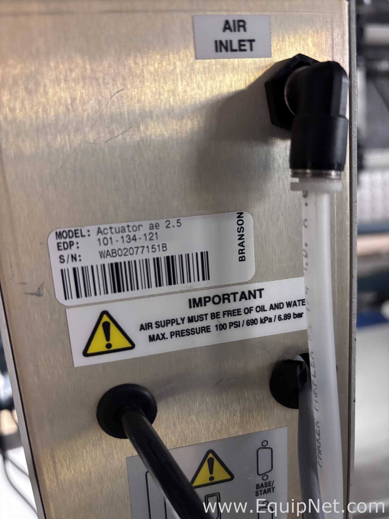 Branson 2000ae Ultrasonic Welder with Branson 2000T Ultrasonic Power Supply