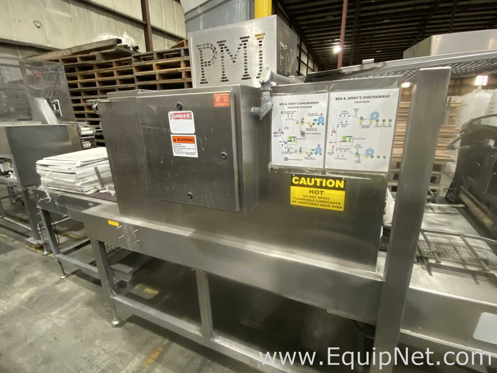 Embaladora/Encelofanadora/Encartuchadeira aço inox Packaging Machines International, Inc. GR-30SS