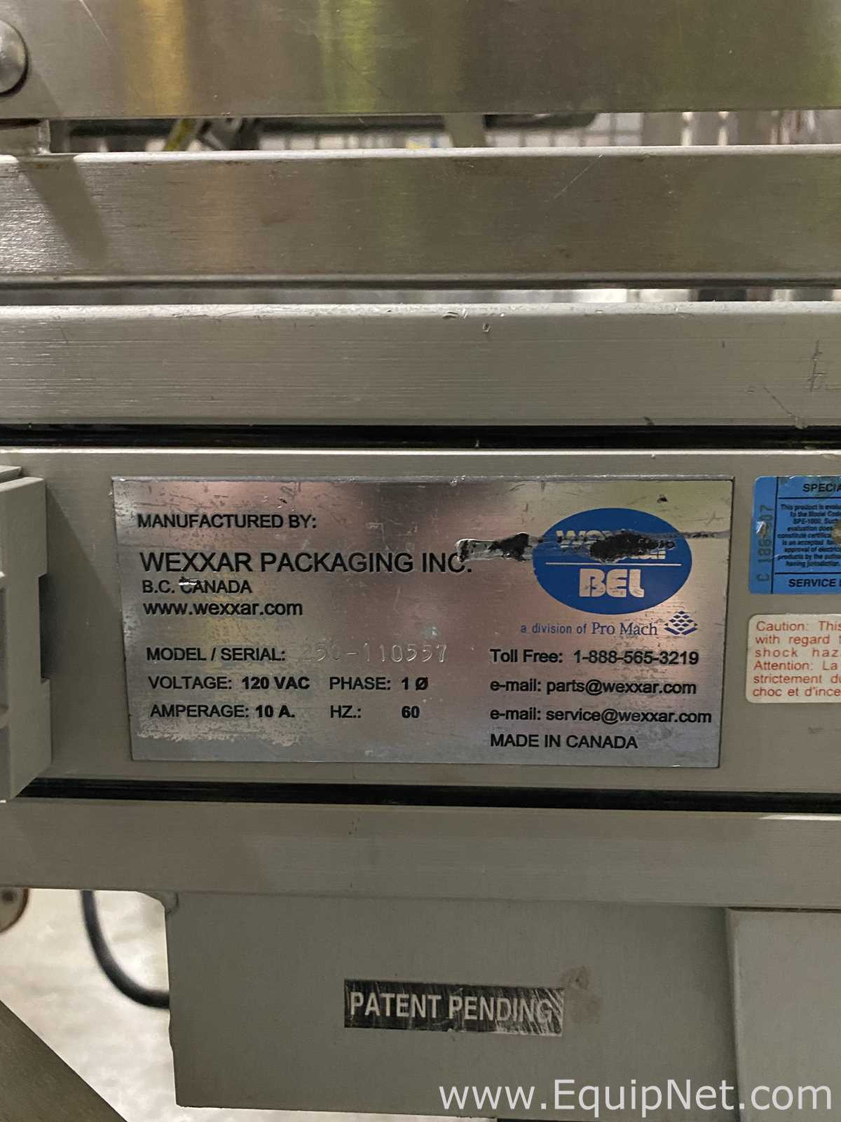 Máquina de Colocar Fita Wexxar Packaging Inc. BEL 250