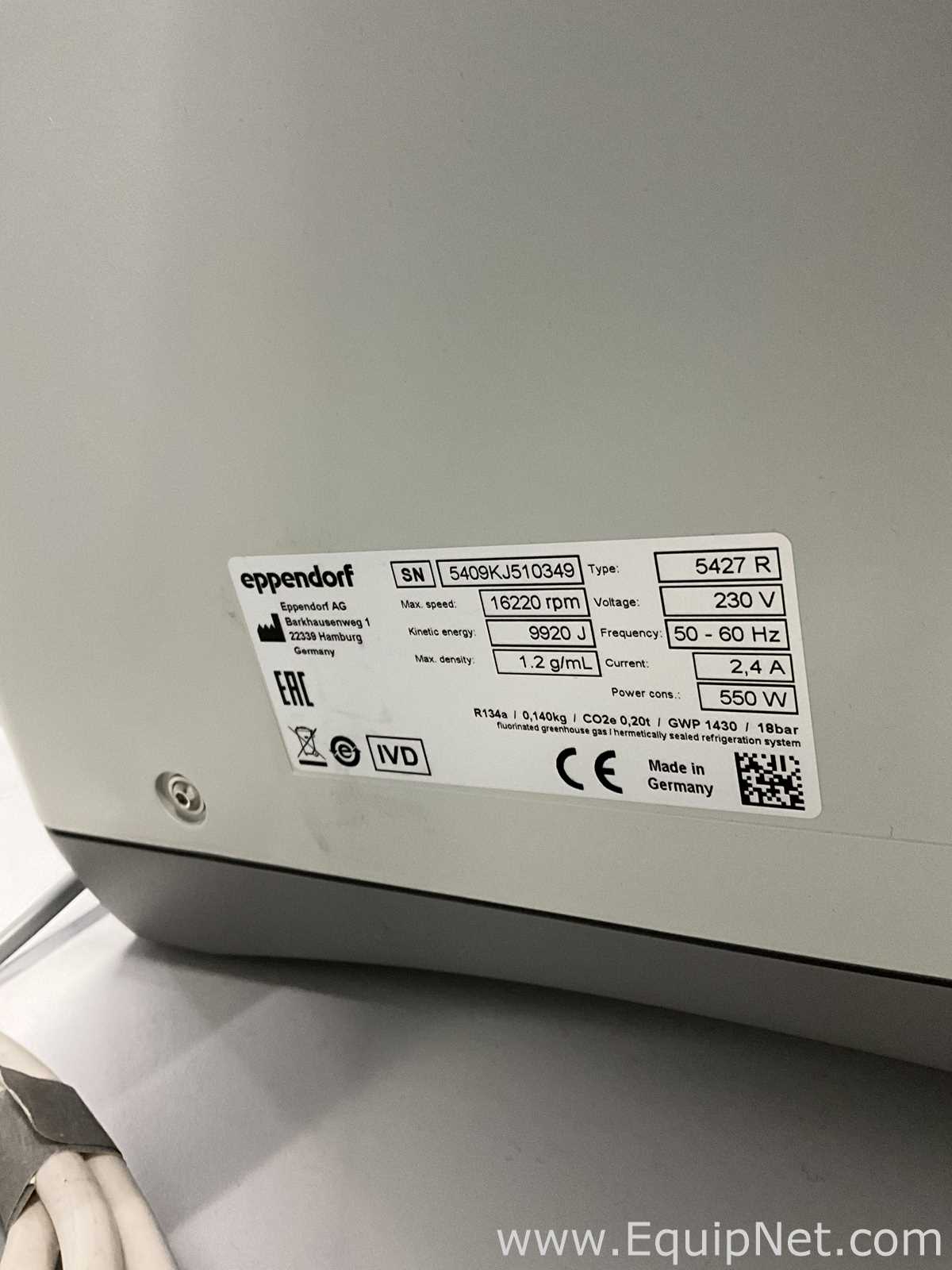 Centrífuga para laboratorio Eppendorf 5427R