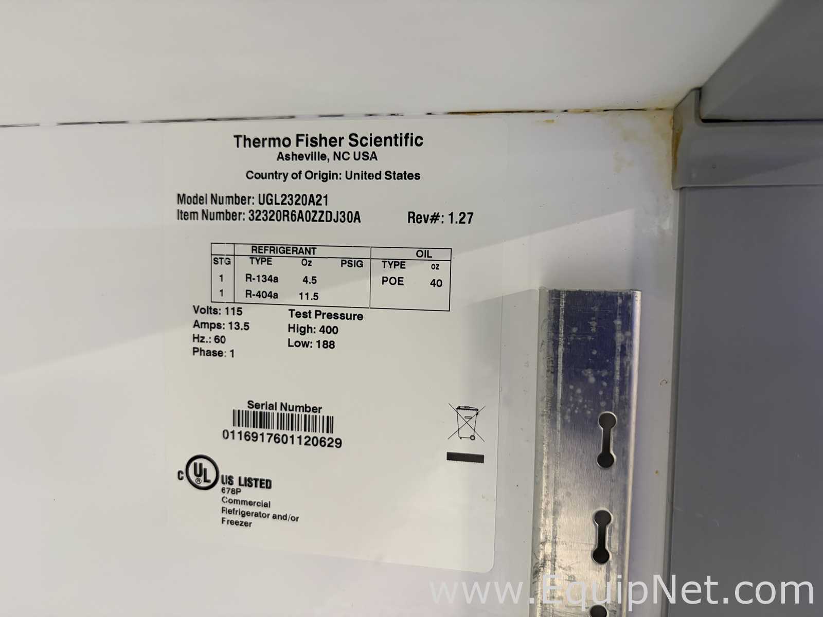 Thermo Scientific UGL2320A21 Freezer