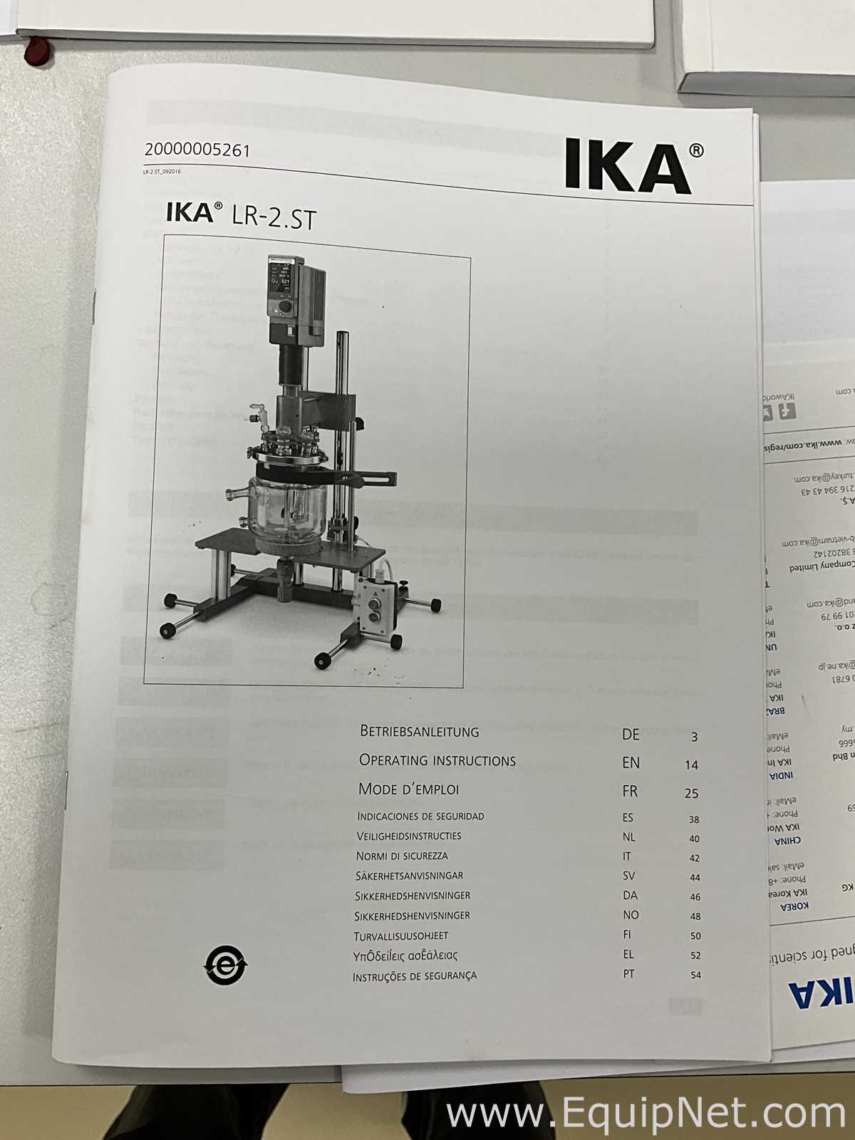 IKA LR2.ST Laboratory 2 Litre Jacketed Glass Reactor