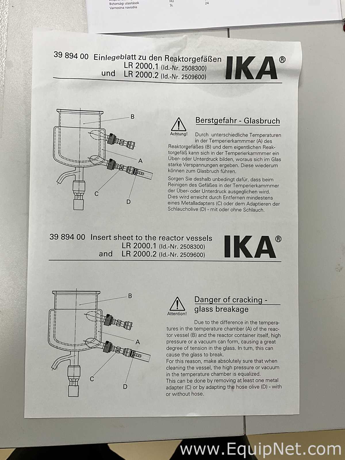 IKA LR2.ST Laboratory 2 Litre Jacketed Glass Reactor