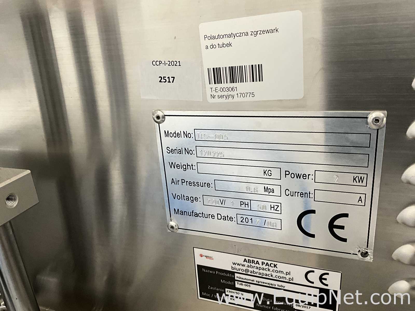 Abra Pack TUB-005 Semi Automatic Tube Sealing Machine