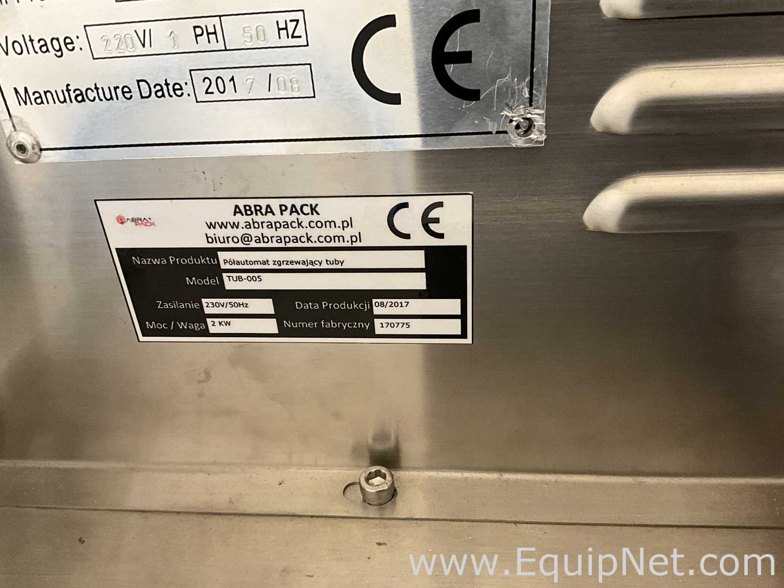 Abra Pack TUB-005 Semi Automatic Tube Sealing Machine
