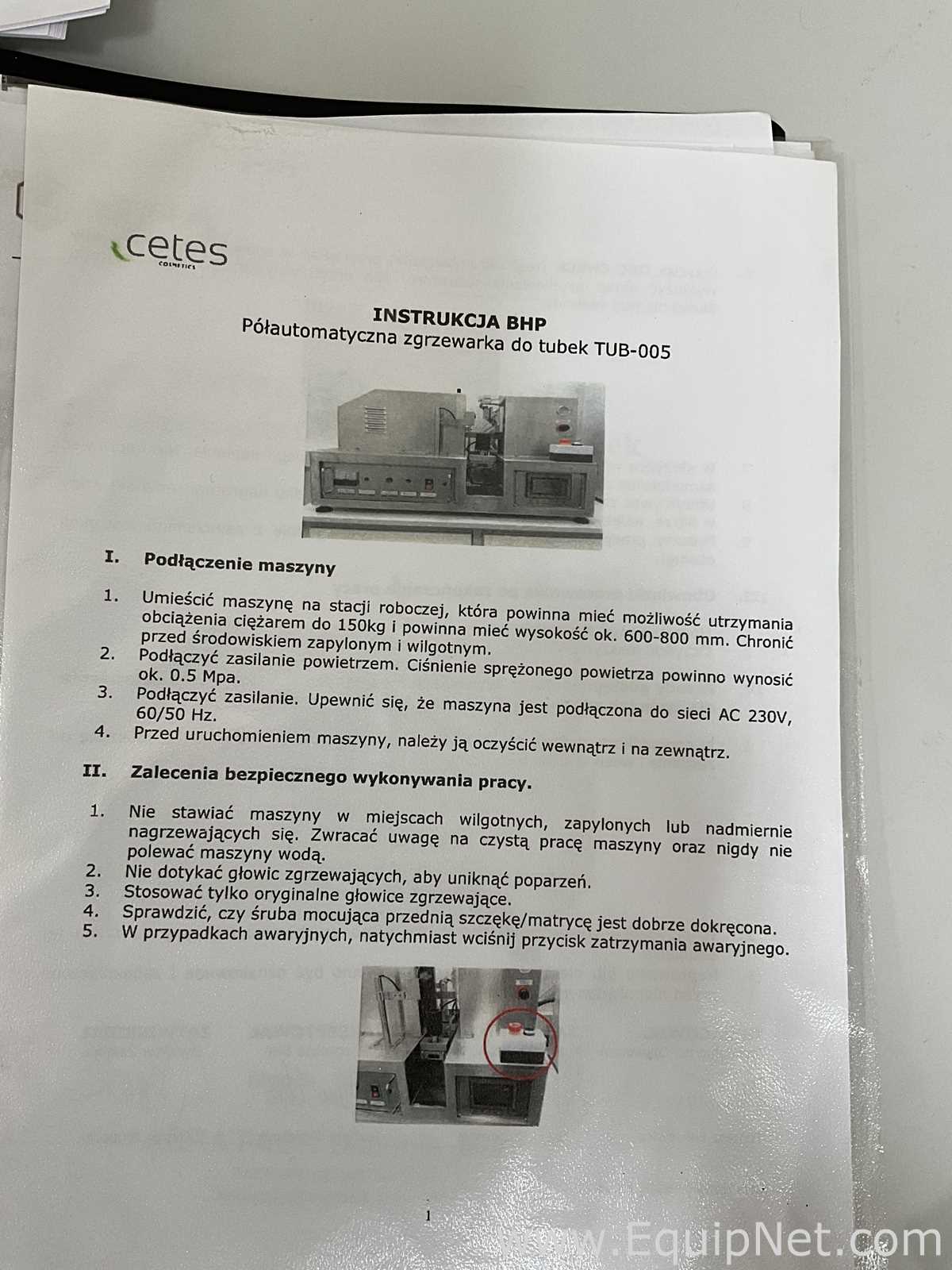 Abra Pack TUB-005 Semi Automatic Tube Sealing Machine
