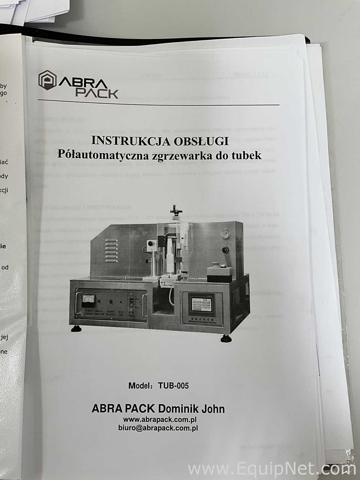 Abra Pack TUB-005 Semi Automatic Tube Sealing Machine