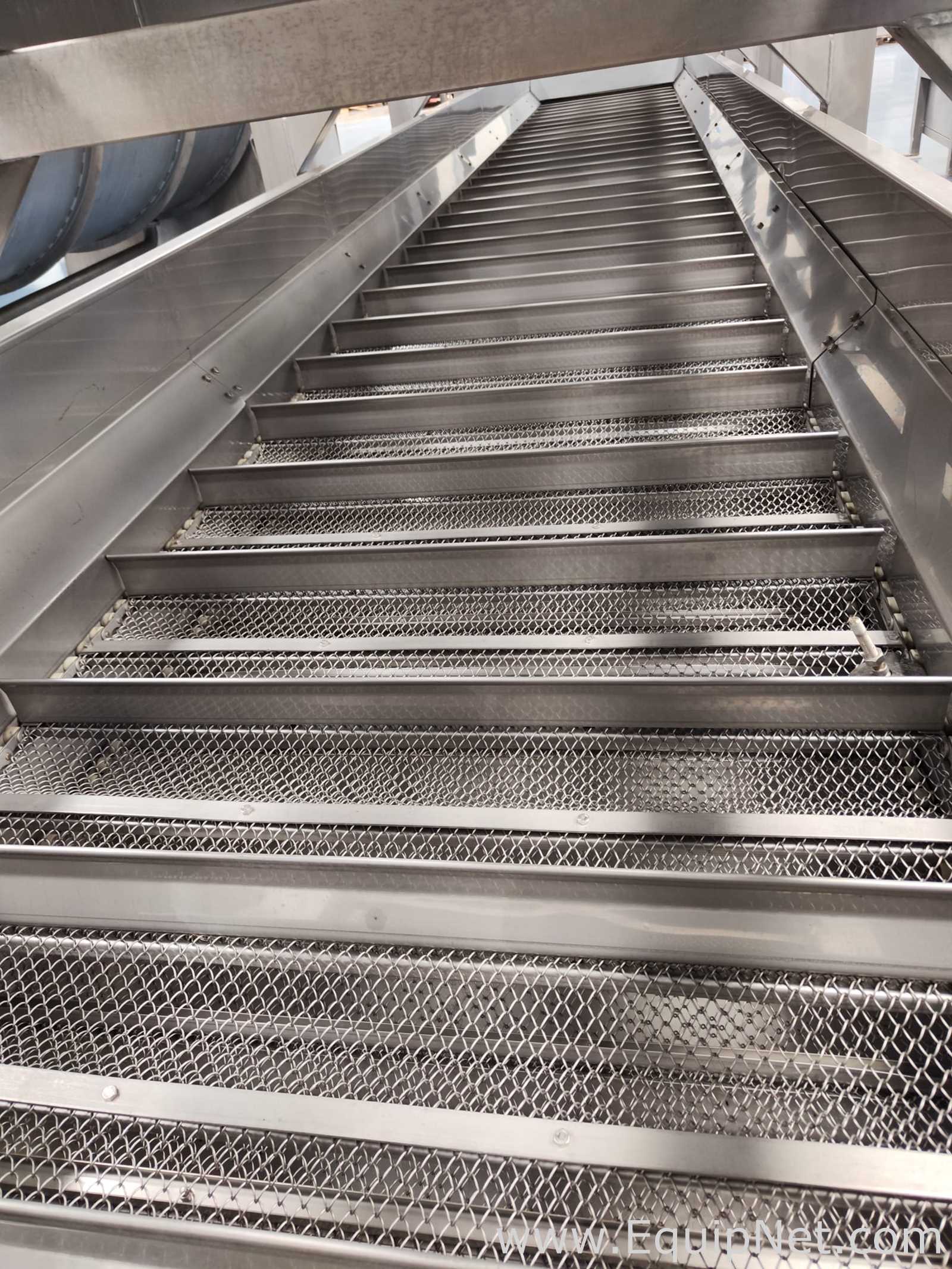 none FAMACO CONTINUOUS IMMERSION PRE-BLANCHER/BLANCHER AND COOLER FOR ARTICHOKE, LENGTH 12.30 M Blan