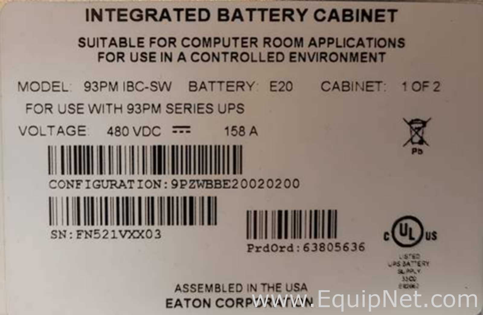 Fonte de Energia  Eaton Corporation 93PM UPS 20-200kW